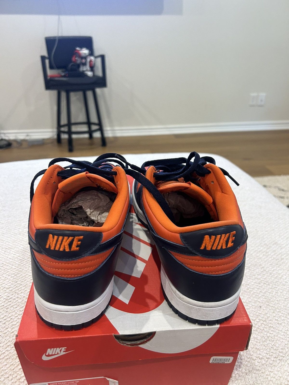 Nike Nike dunk low University Orange Maroon Size US 11.5 / EU 44-45 - 5 Thumbnail