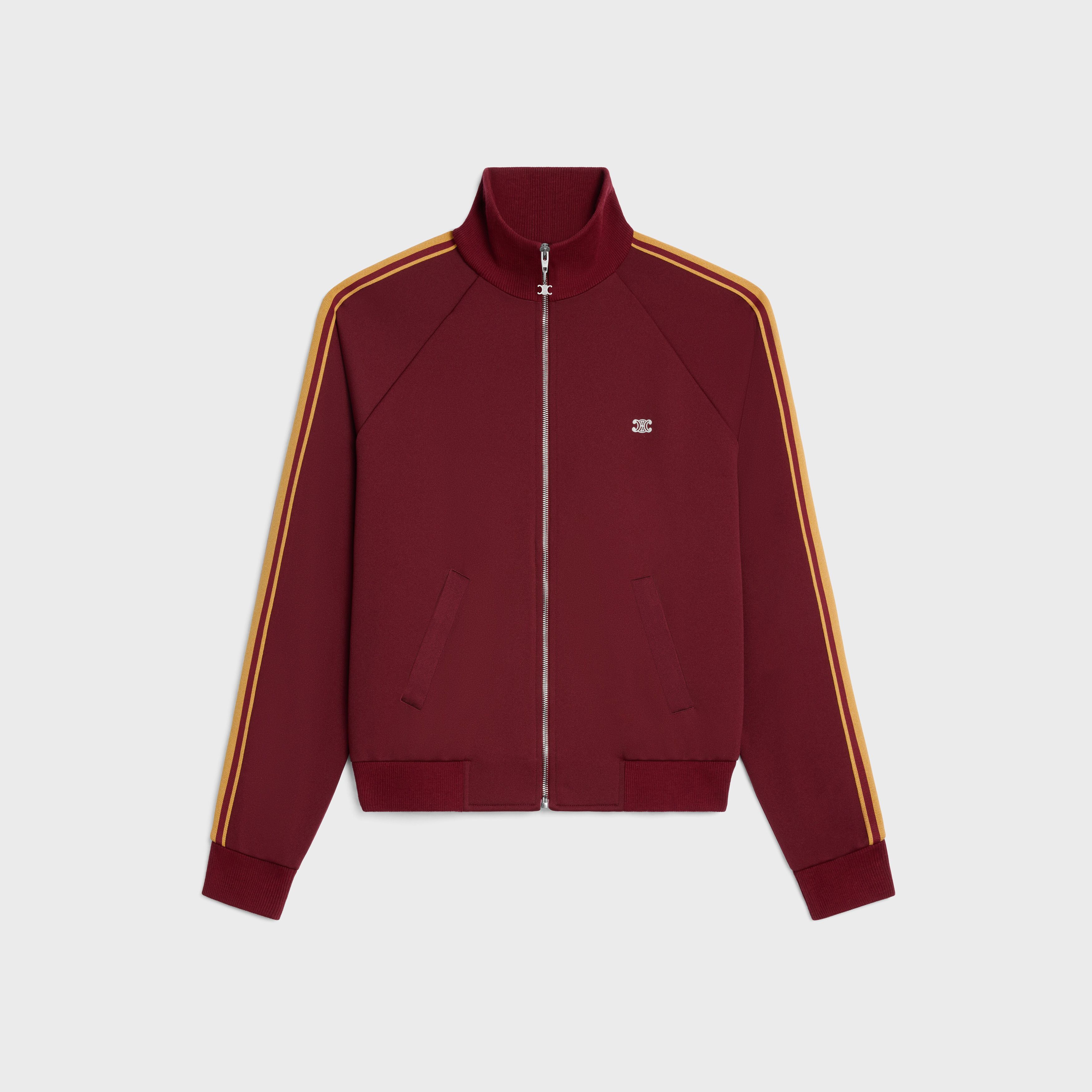 Celine o1bcso1str0925 2Y14H121O Tracksuit Jacket Vintage Burgundy Size US L / EU 52-54 / 3 - 1 Thumbnail