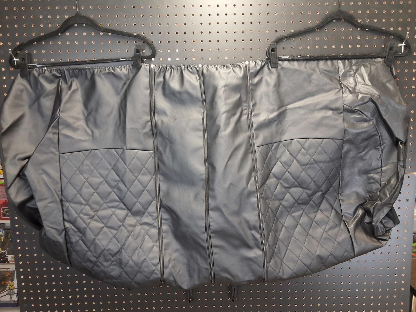 Other Sleek Black Quilted Car Seat Cover Set, Style Meets Comfort! Size ONE SIZE - 4 Thumbnail