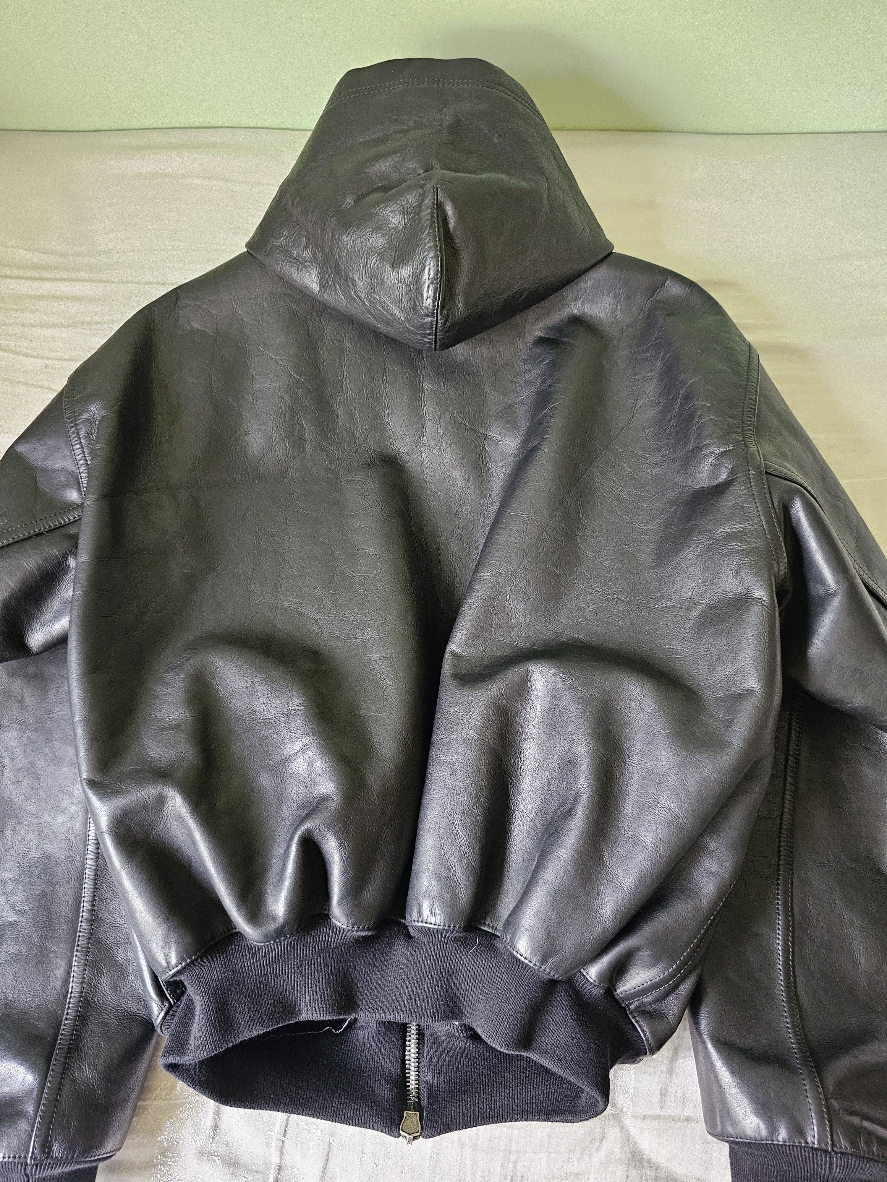 Balenciaga Balenciaga Leather Hoodie Jacket Lined with Cotton Size S / US 4 / IT 40 - 12 Thumbnail