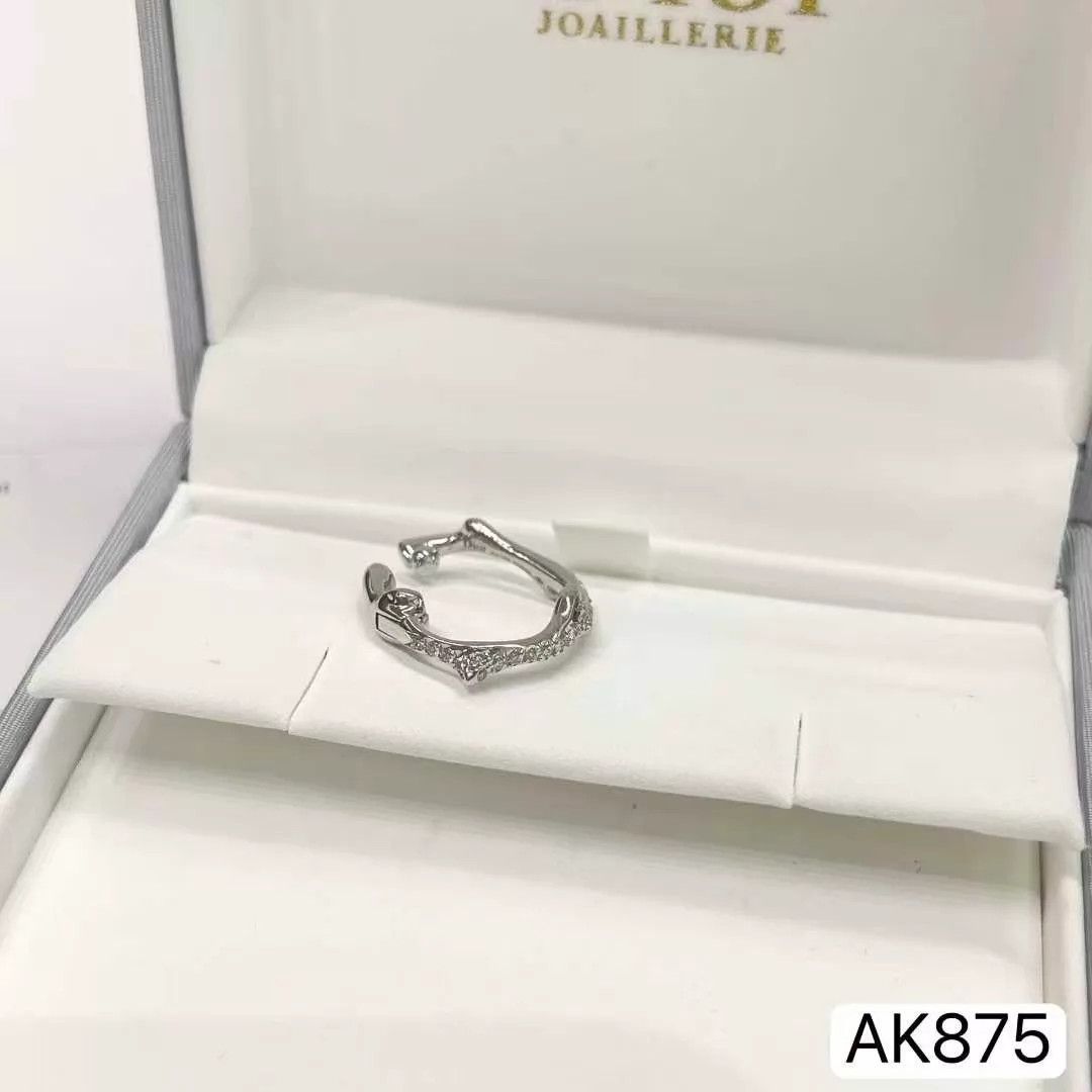 Dior Dior 18k WG Full Diamond Single Earring Bois de Rose LN Size ONE SIZE - 5 Thumbnail