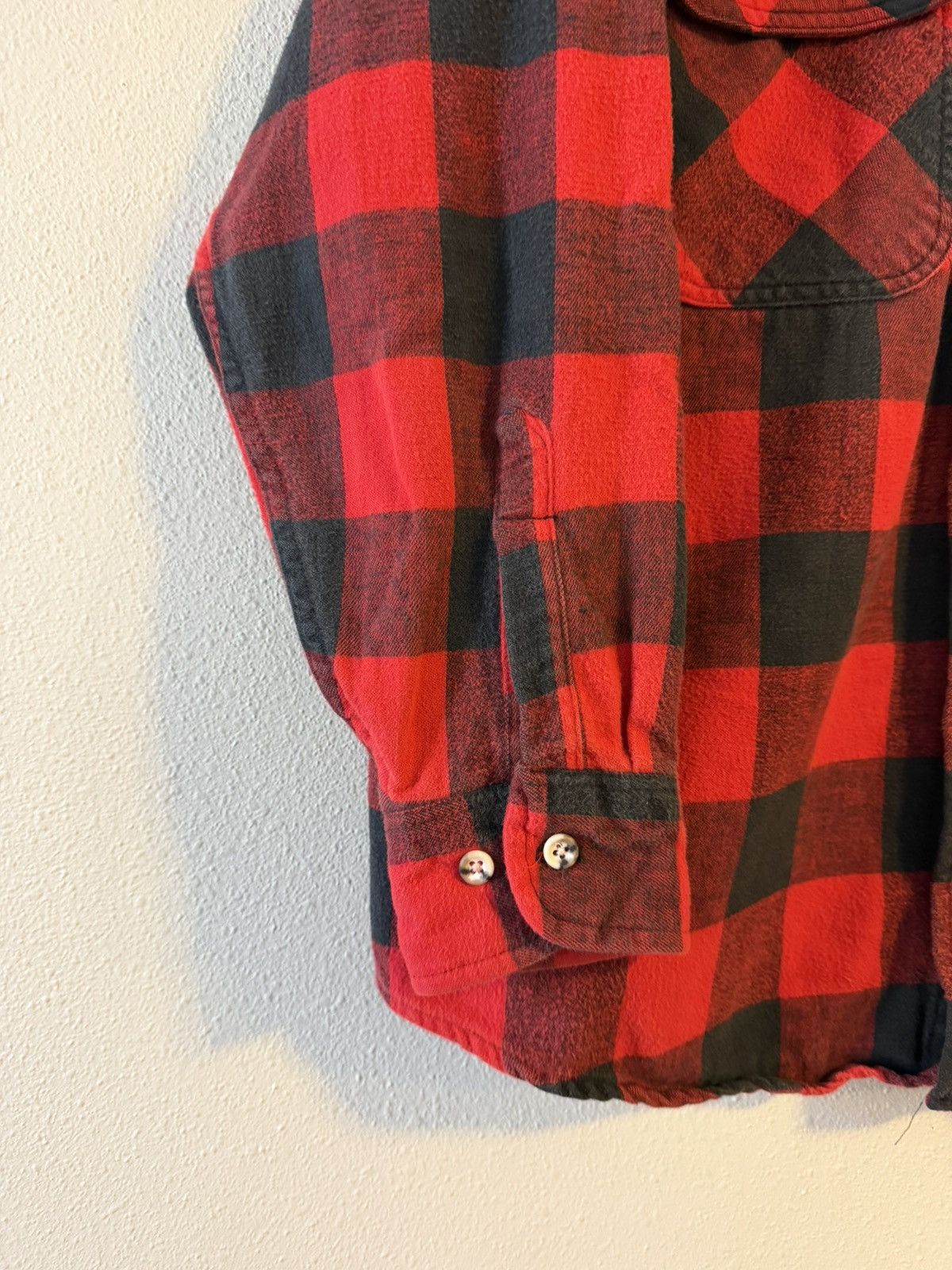 St. Johns Bay 90s red & green buffalo plaid 100% cotton flannel Size US XL / EU 56 / 4 - 4 Thumbnail