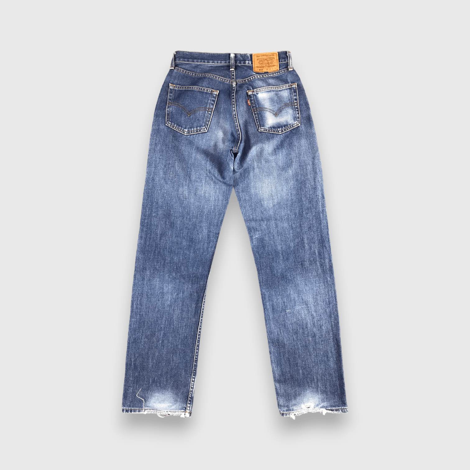 Levi's 90s Vintage Blue Wash Levis 513 Jeans-J1834 Size US 30 / EU 46 - 2 Thumbnail