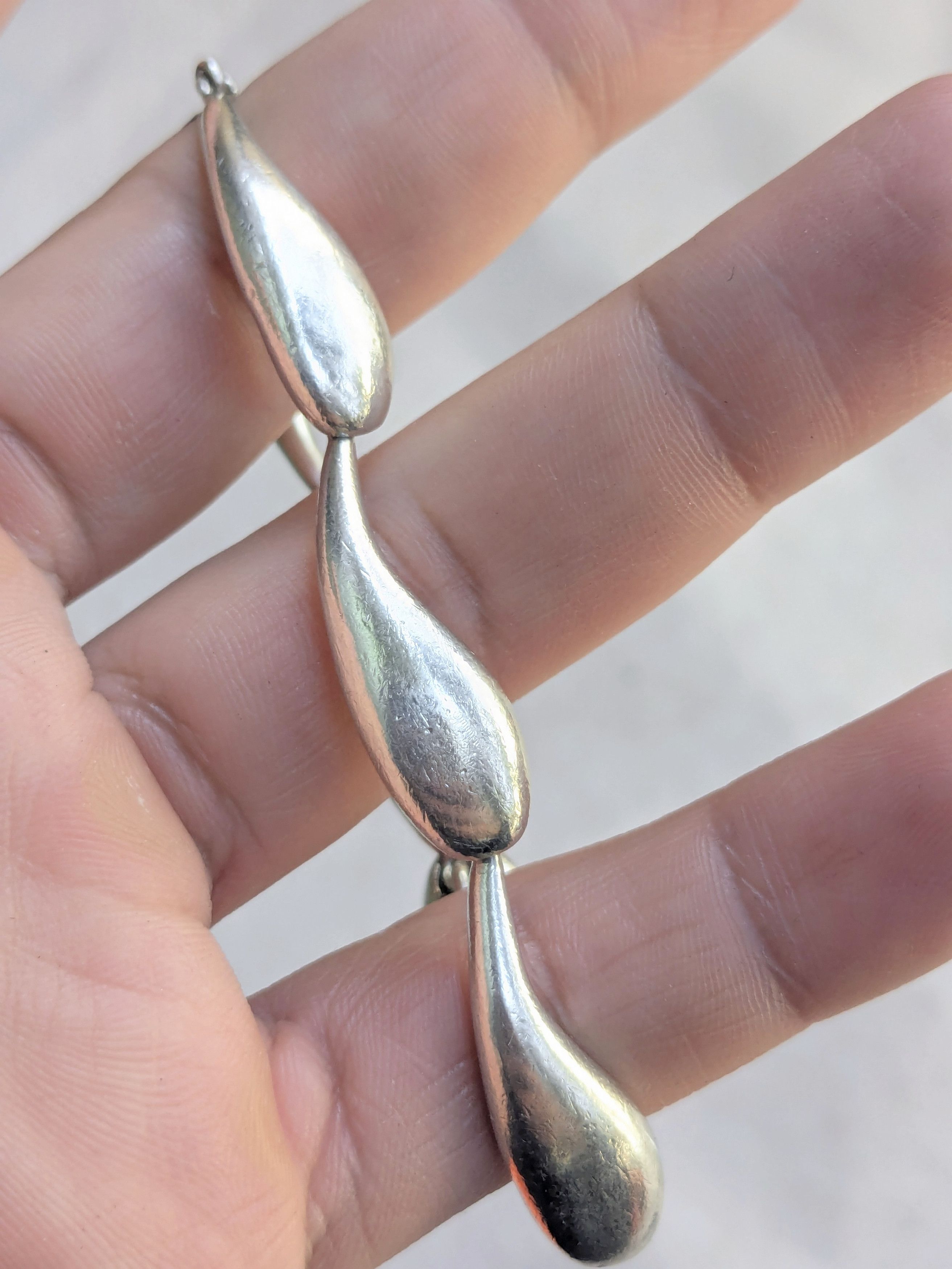Jewelry Vintage Sterling Silver Bracelet E.Schiff Whale Modern Avant Size ONE SIZE - 17 Thumbnail