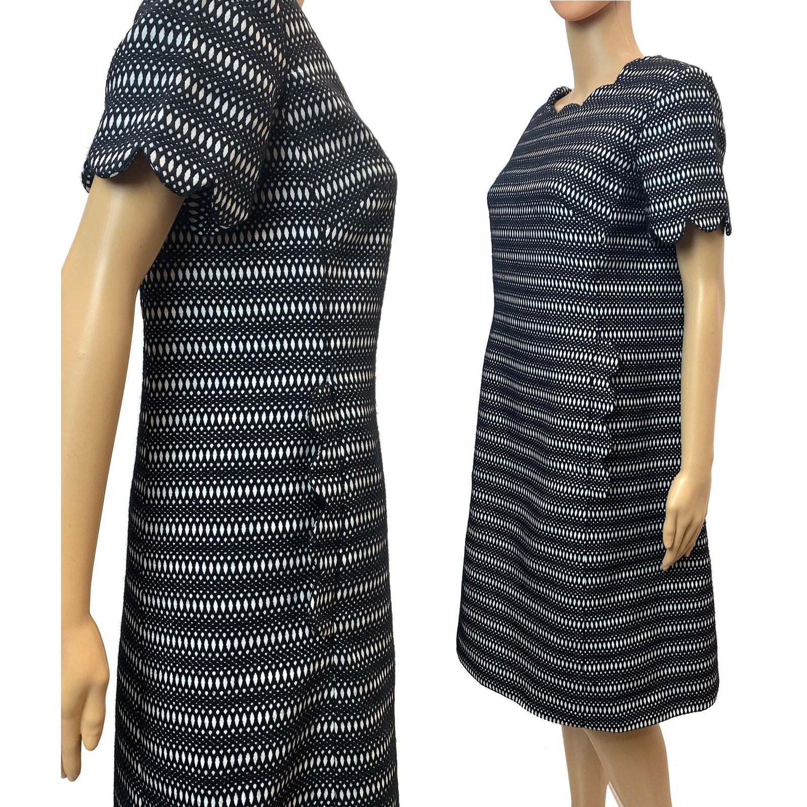 Neiman Marcus × Vintage Vintage 60s Black & White MOD Dress | Neiman Marcus Size M / US 6-8 / IT 42-44 - 5 Thumbnail