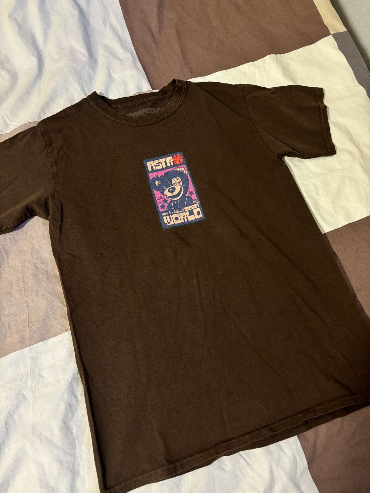 Travis Scott Travis Scott Astrofest 2021 Brown Bear Tee Size US M / EU 48-50 / 2 - 1 Thumbnail