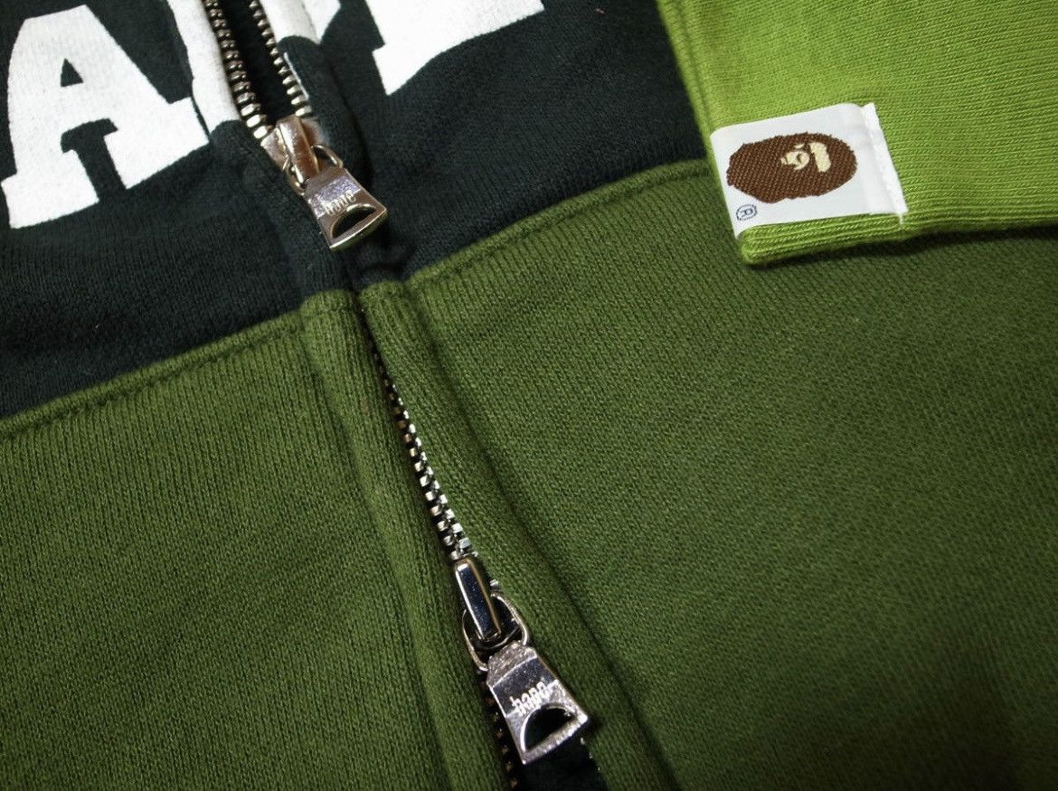 Bape RARE OG 2006 A BATHING APE GREEN CAMO COLLE FULLZIP HOODIE Size US M / EU 48-50 / 2 - 6 Thumbnail