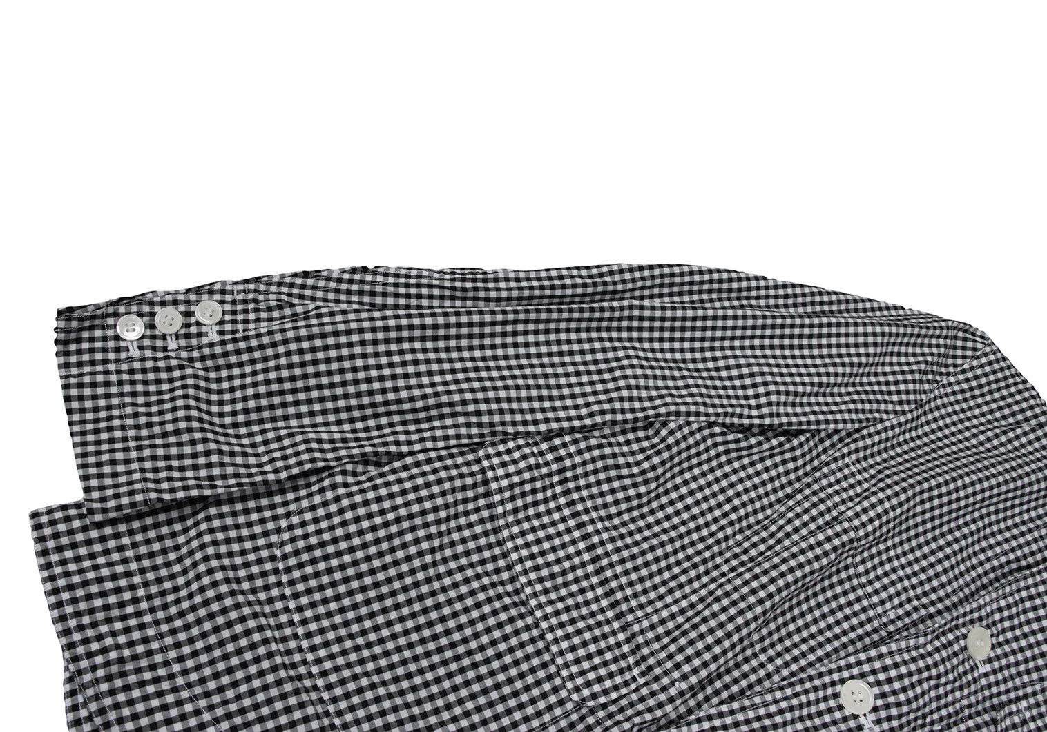 Ganryu Gingham Check Flap Pocket Jacket Black and White Size S Size US S / EU 44-46 / 1 - 8 Thumbnail