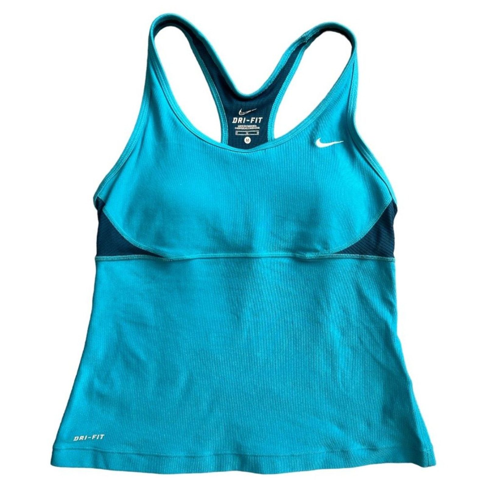 Nike Nike Dri-Fit Teal Blue Raceback Tank Top, M Size M / US 6-8 / IT 42-44 - 1 Thumbnail