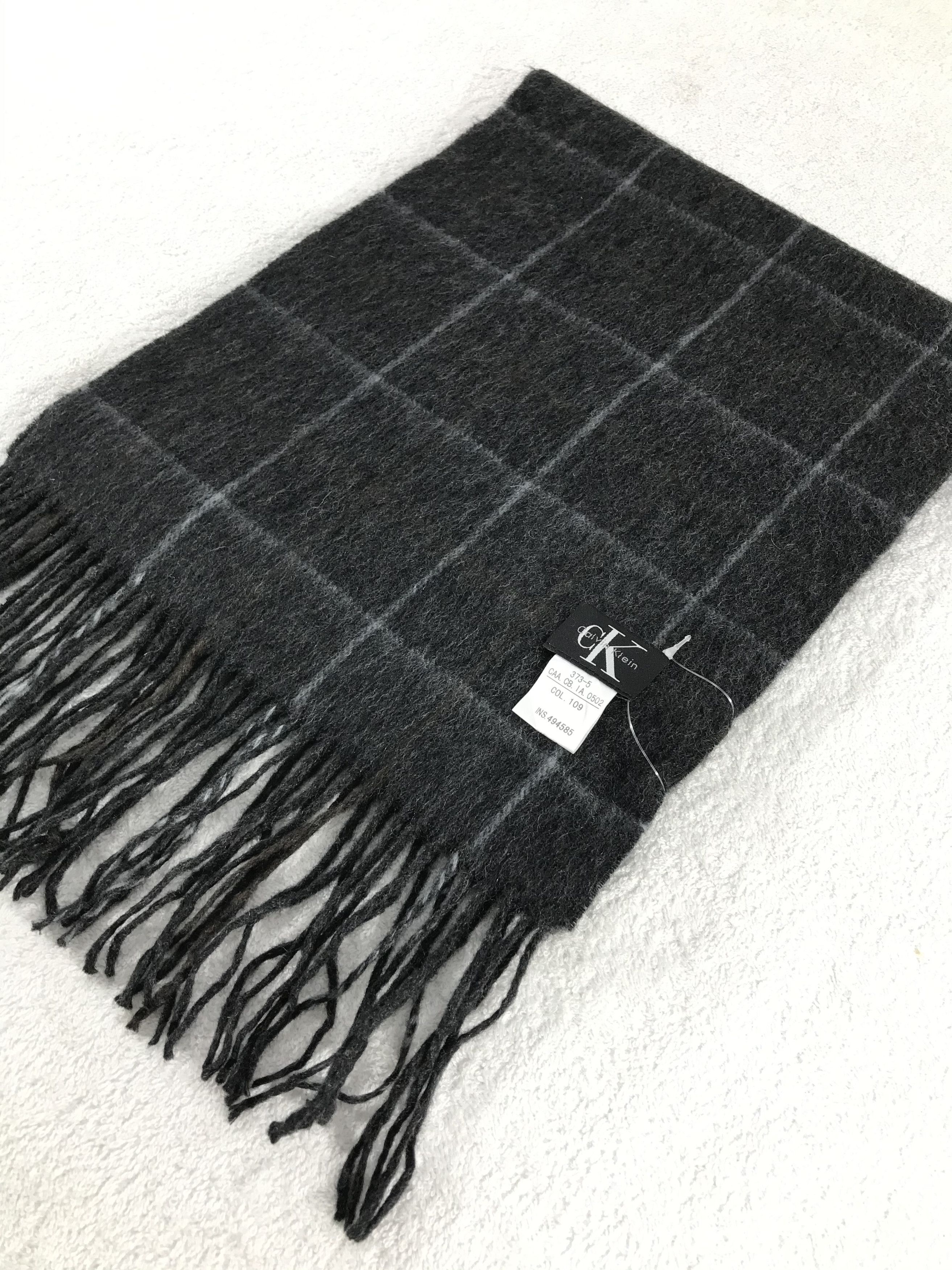 Calvin Klein × Vintage Calvin Klein Scarf / Muffler / Neckwear - WW1491 Size ONE SIZE - 3 Thumbnail