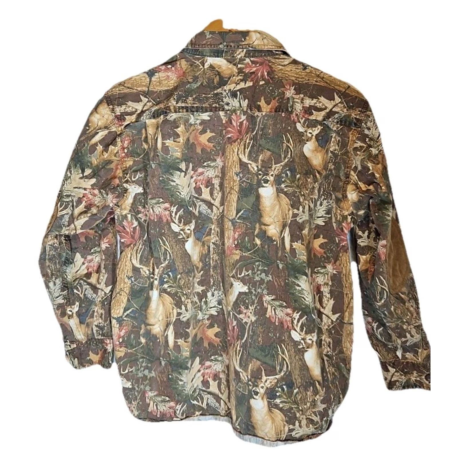 Vintage Mossy Oak Break-Up Camo Jacket - Vintage Y2K Hunting Mens Large Size US L / EU 52-54 / 3 - 7 Thumbnail