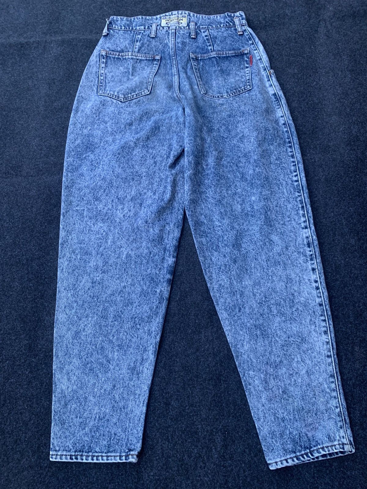 Japanese Brand Vintage Bobson ultra wide acid wash jeans. Size US 29 - 1 Thumbnail
