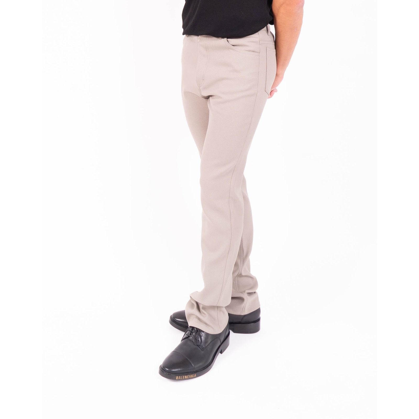 Maison Margiela FW18 Flared Trousers in Beige Viscose Size US 29 - 2 Thumbnail