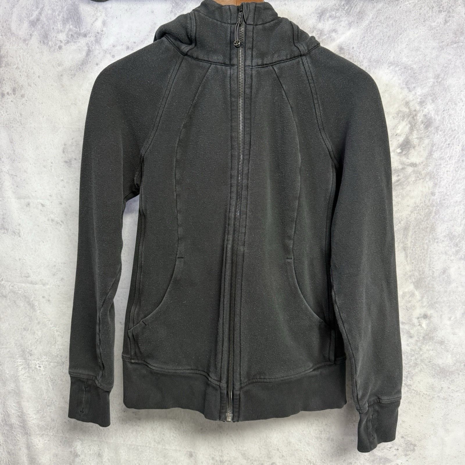 Lululemon Lululemon Hoodie Sweatshirt Womens Size 8 Faded Black Full Z Size M / US 6-8 / IT 42-44 - 1 Thumbnail