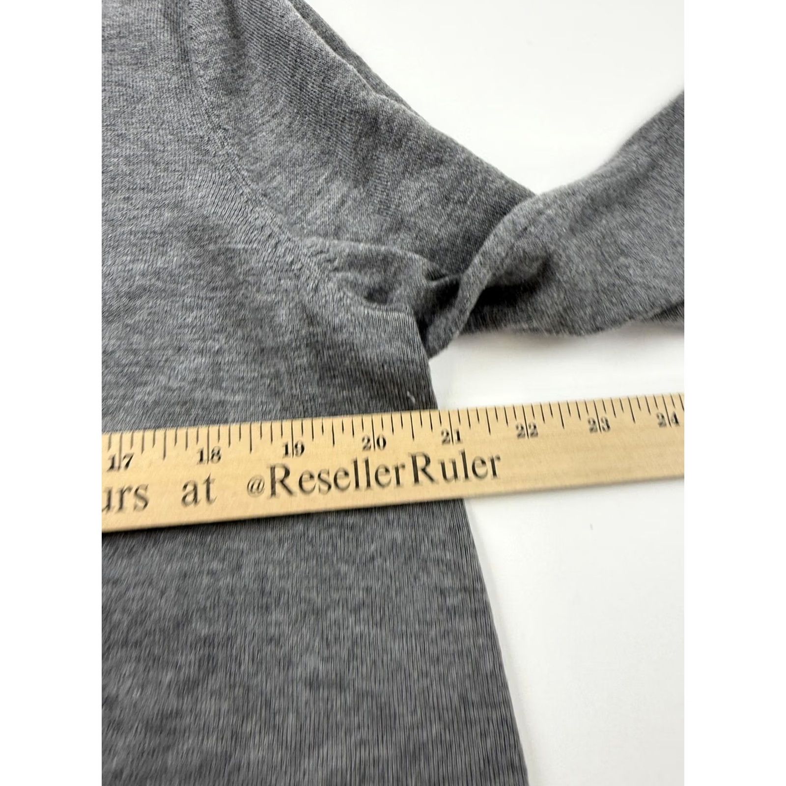 J. Jill J. Jill Cardigan Sweater Womens Large Gray Longline Open Front Pockets Knit Size L / US 10 / IT 46 - 7 Thumbnail