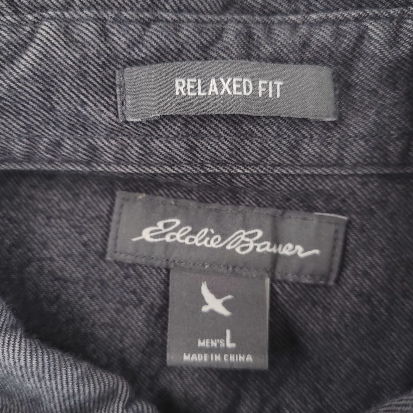 Eddie Bauer Eddie Bauer Shirt Mens L Gray Flannel Button Long Sleeve Relaxed Baggy Fit Size US L / EU 52-54 / 3 - 3 Thumbnail