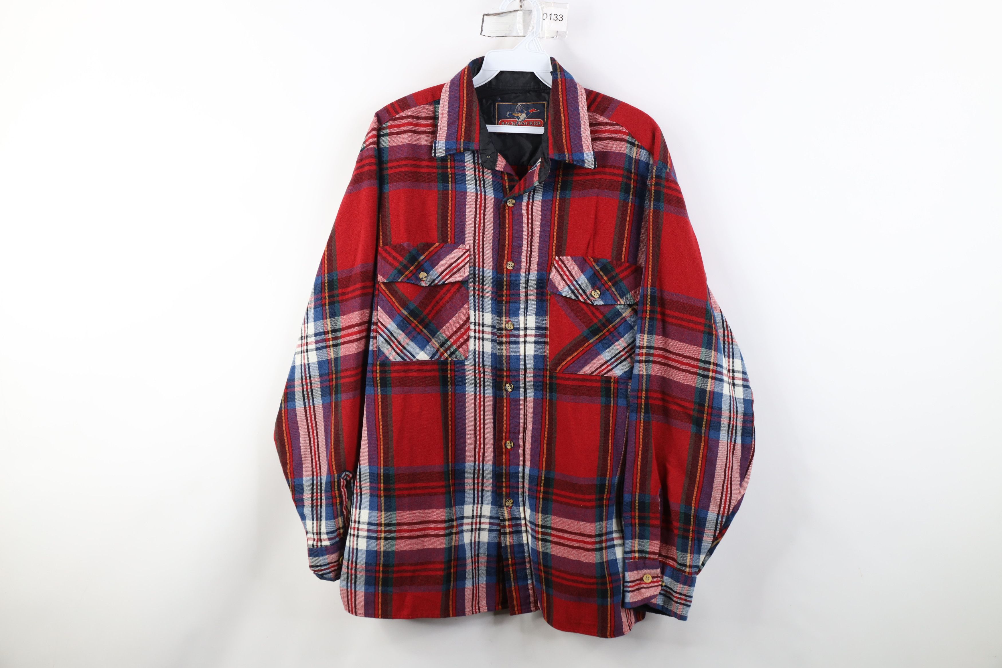 Vintage Vintage 70s 80s Streetwear Pocket Knit Collared Button Shirt Size US L / EU 52-54 / 3 - 1 Thumbnail