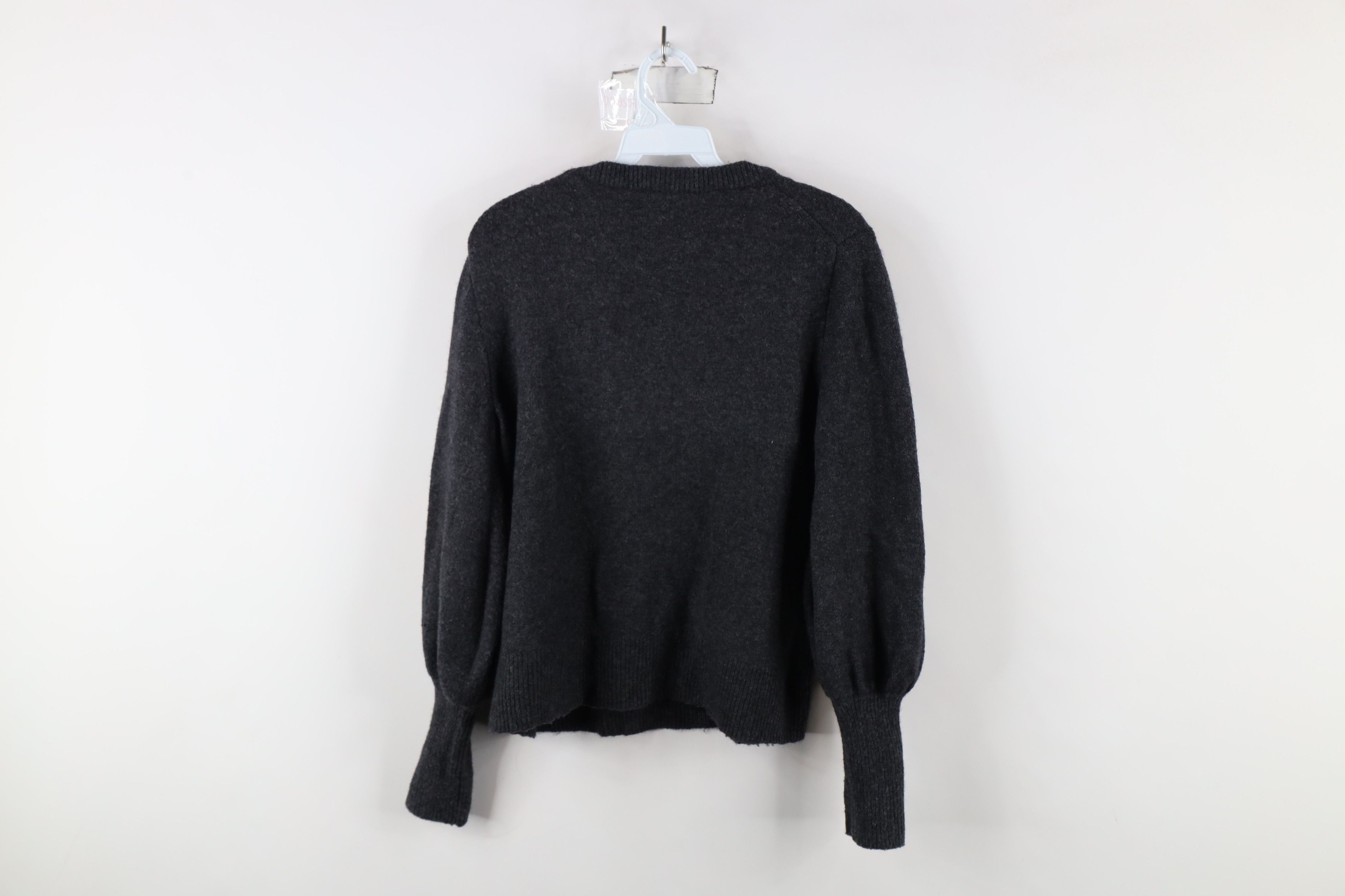 Madewell × Vintage Madewell Yarn Wool Blend Knit Dashwood V-Neck Sweater Gray Size M / US 6-8 / IT 42-44 - 7 Thumbnail