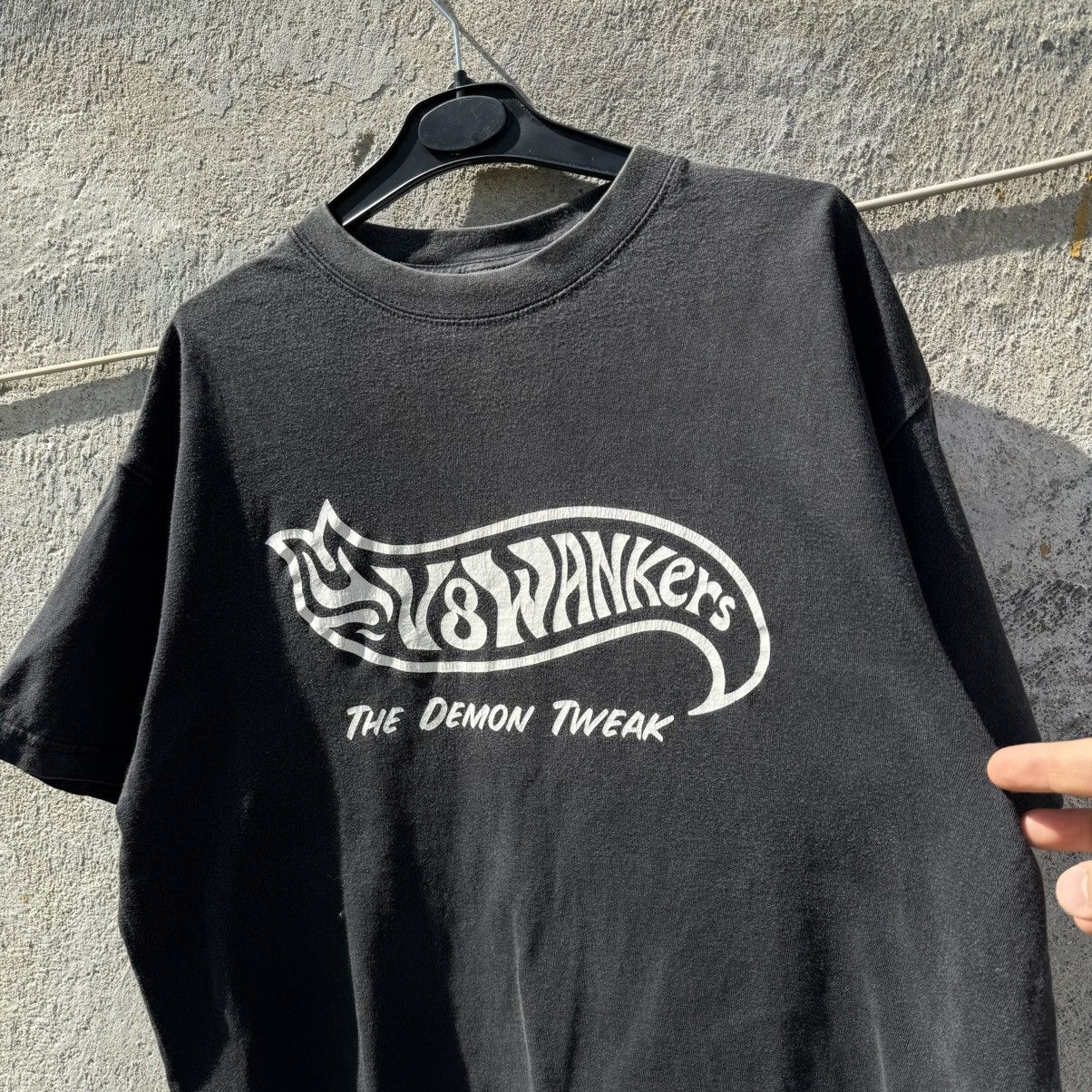 Band Tees × Vintage Vintage V8 Wankers Punk Washed Boxy Tees Japanese 90s Grunge Size US L / EU 52-54 / 3 - 3 Thumbnail