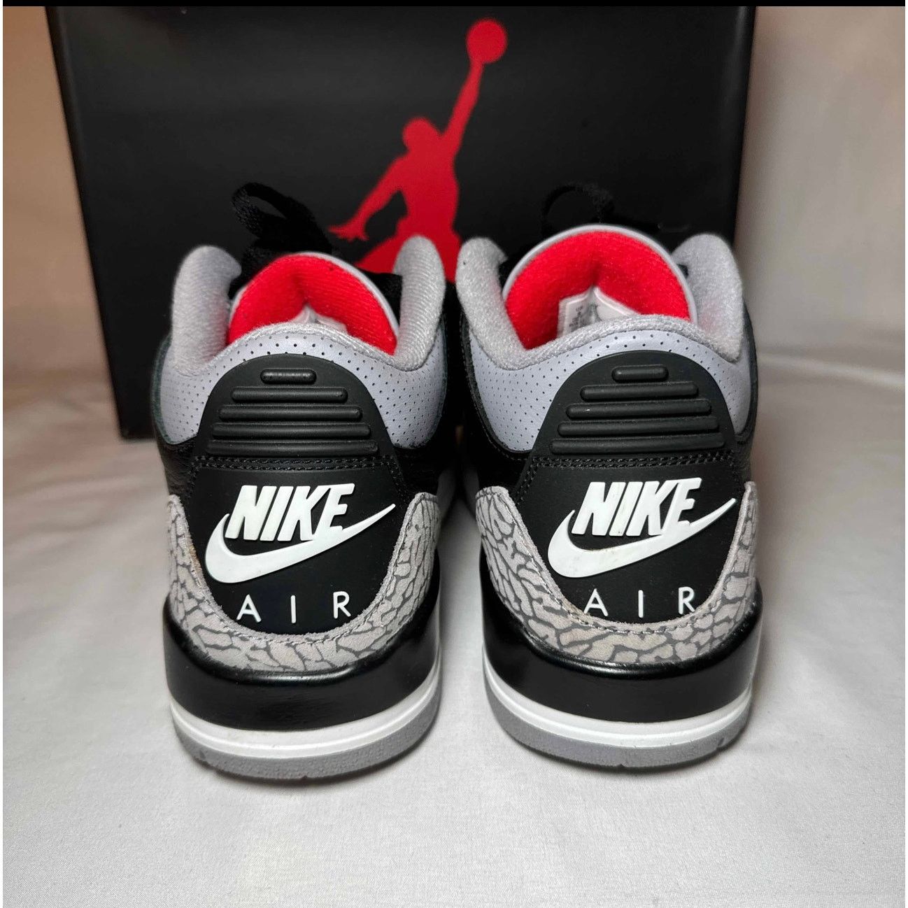 Jordan Brand × Nike Size 8 - Air Jordan 3 Retro OG Black Cement 2024 Men's Shoes Size US 8 / EU 41 - 5 Thumbnail