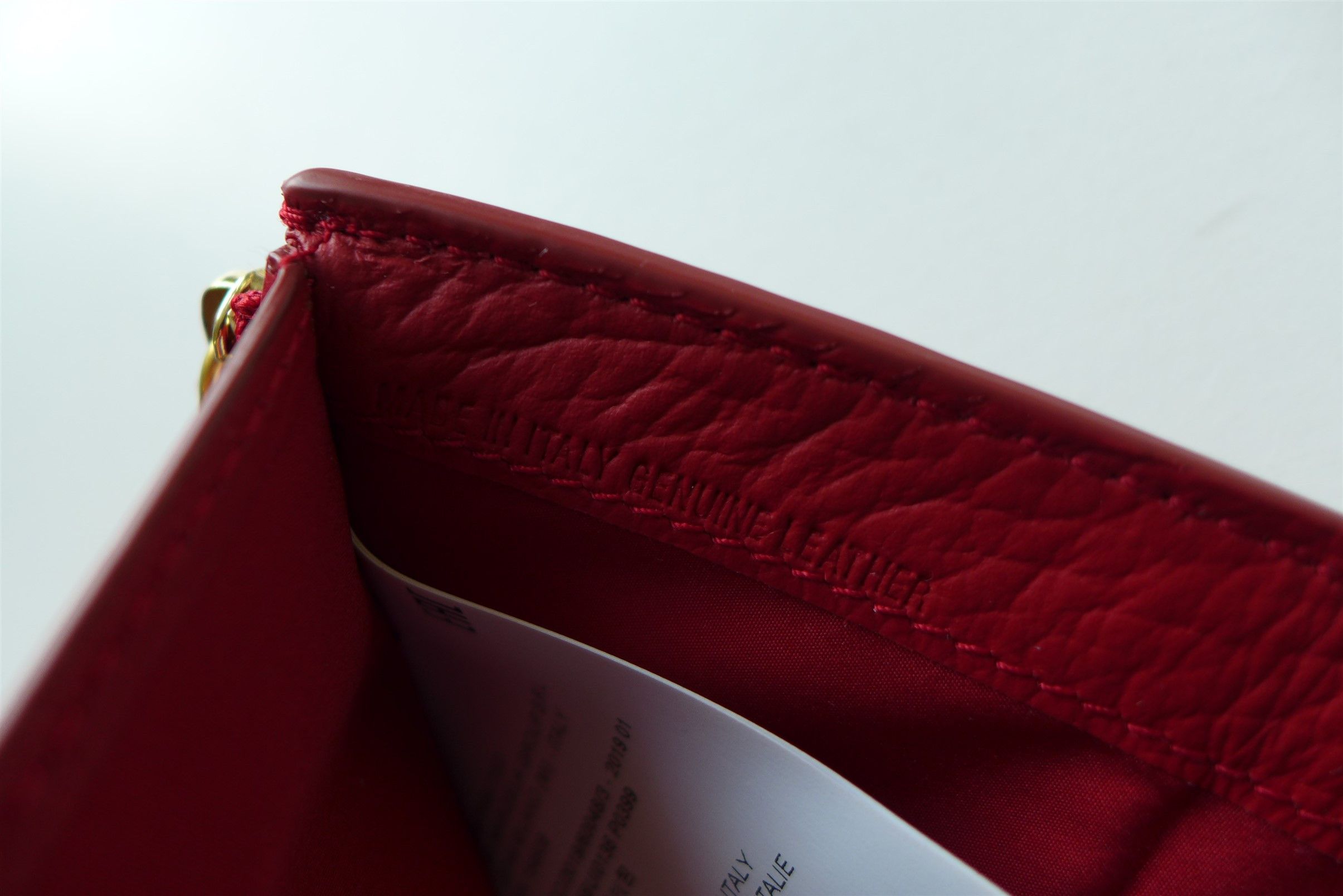 Maison Margiela Margiela Envelope Zip Wallet - Red Calf Leather Size ONE SIZE - 8 Thumbnail
