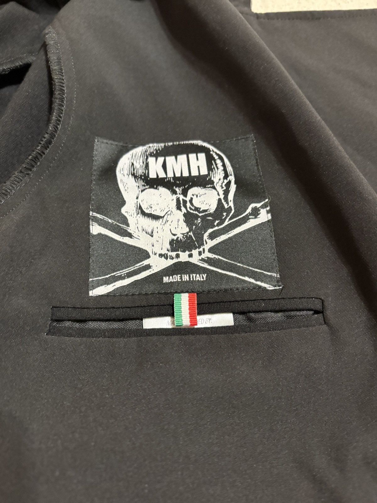 Other KMH Concept Avant-Garde Black Blazer Skull Hand Painted Size 50S - 13 Thumbnail