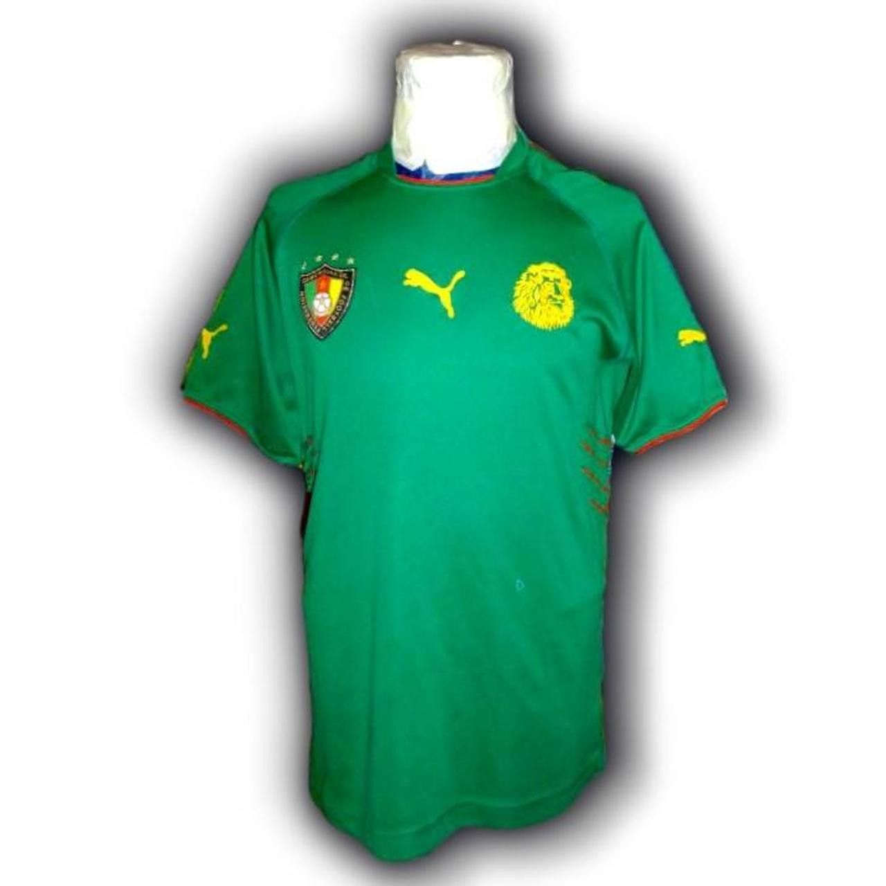Puma Cameroon 2004 2005 2006 Home Shirt Jersey Size US L / EU 52-54 / 3 - 4 Thumbnail