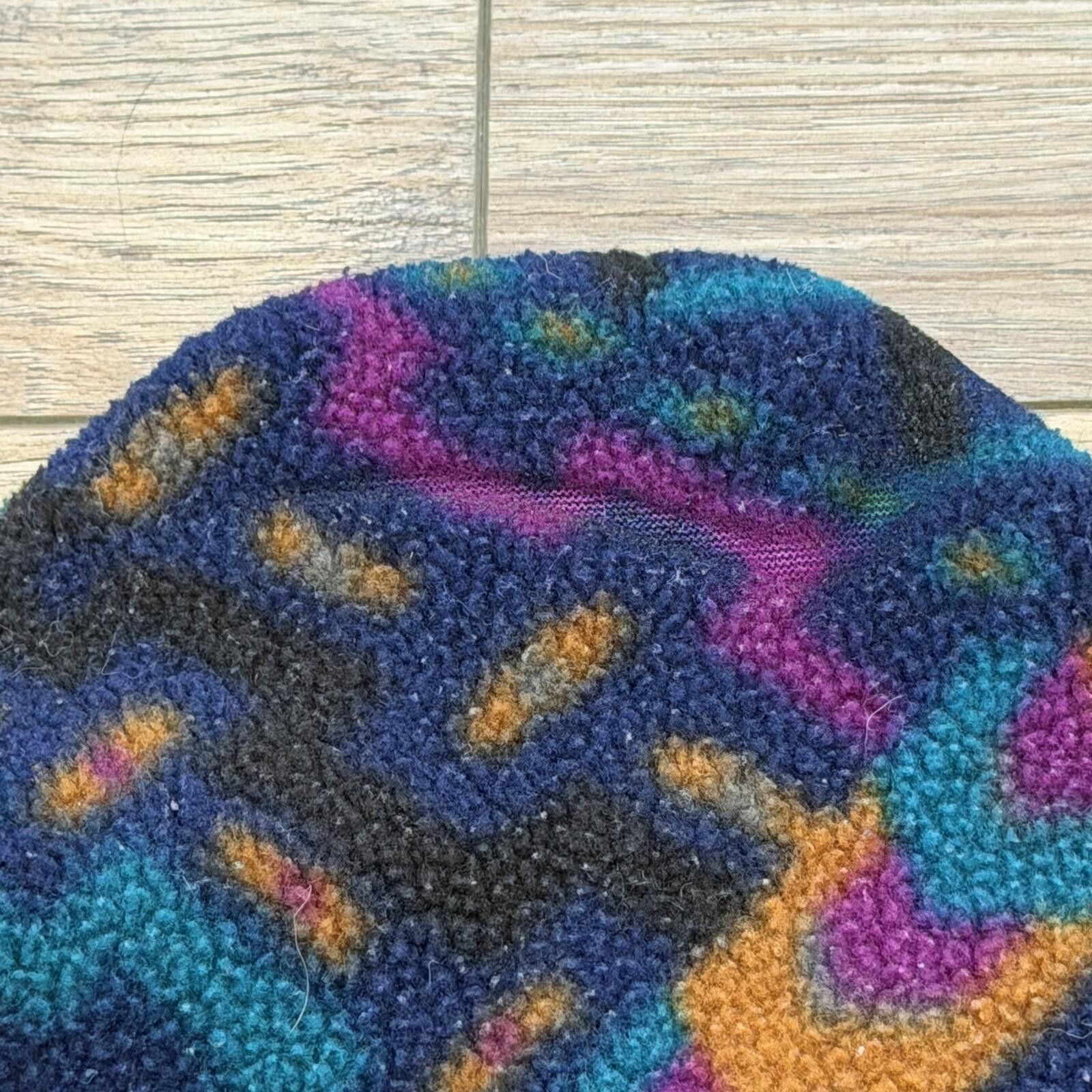 Other Vintage Fleece Beanie Geometric Abstract Ski Outdoor Size ONE SIZE - 2 Thumbnail