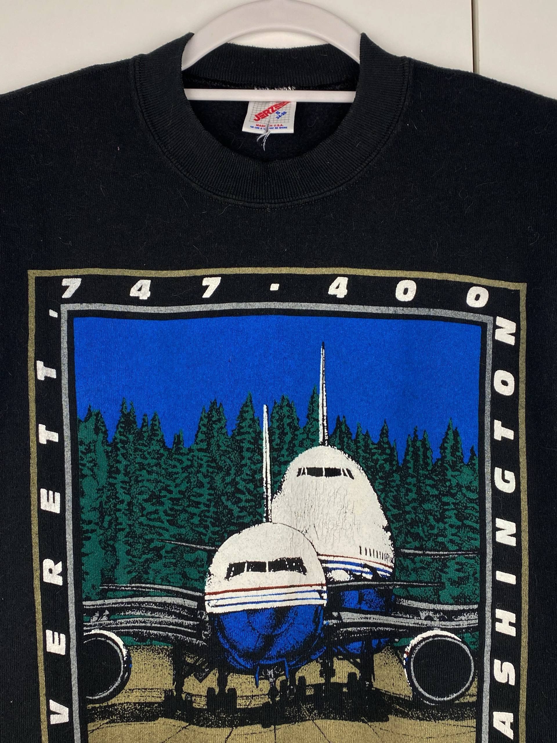 Vintage Vintage Everett Washington 90s Jerzees Graphic Sweatshirt Size US S / EU 44-46 / 1 - 4 Thumbnail