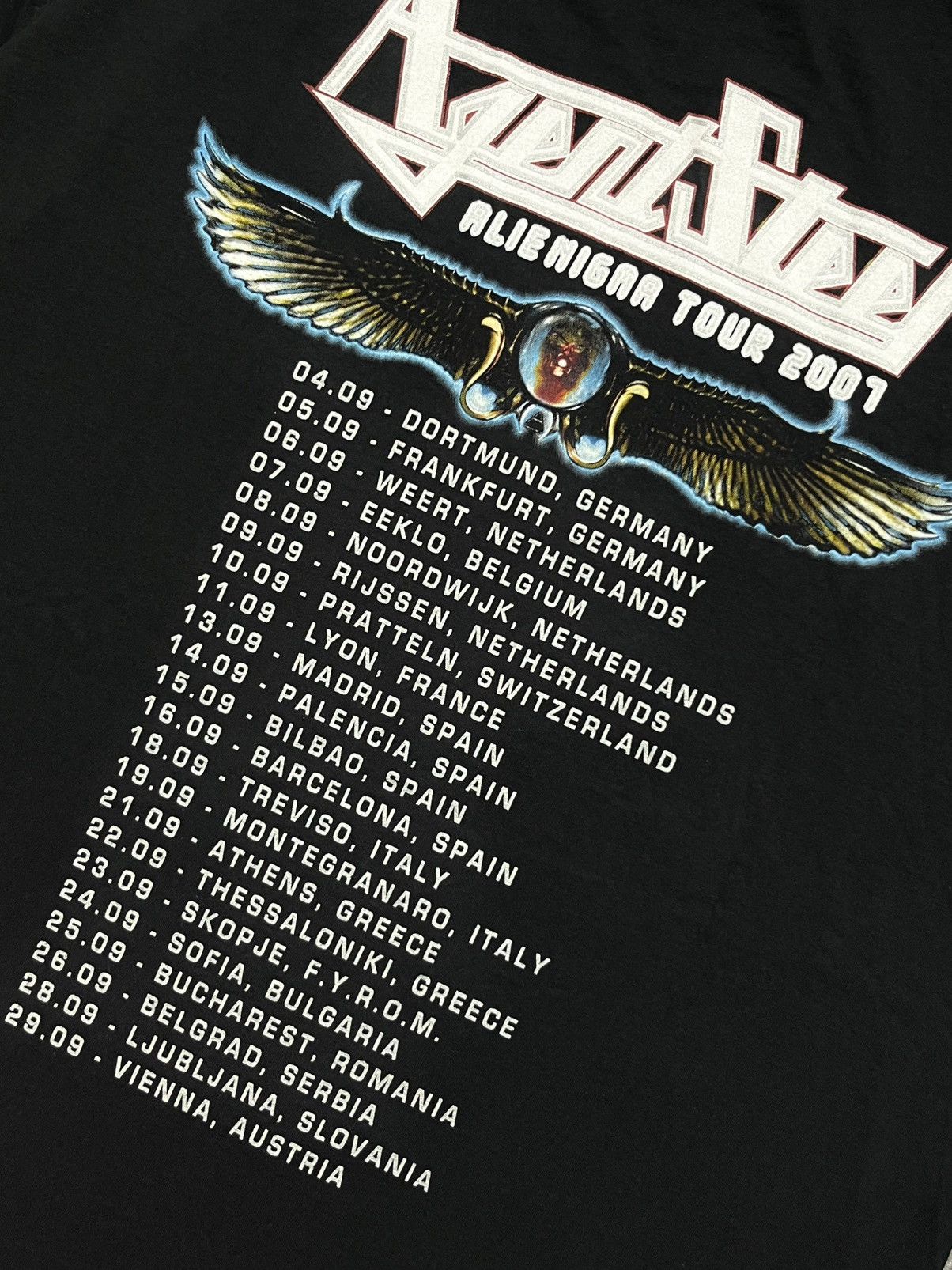Metallica × Vintage Agent Steel Alienigma 2007 tour vintage rare retro rock Size US L / EU 52-54 / 3 - 7 Thumbnail