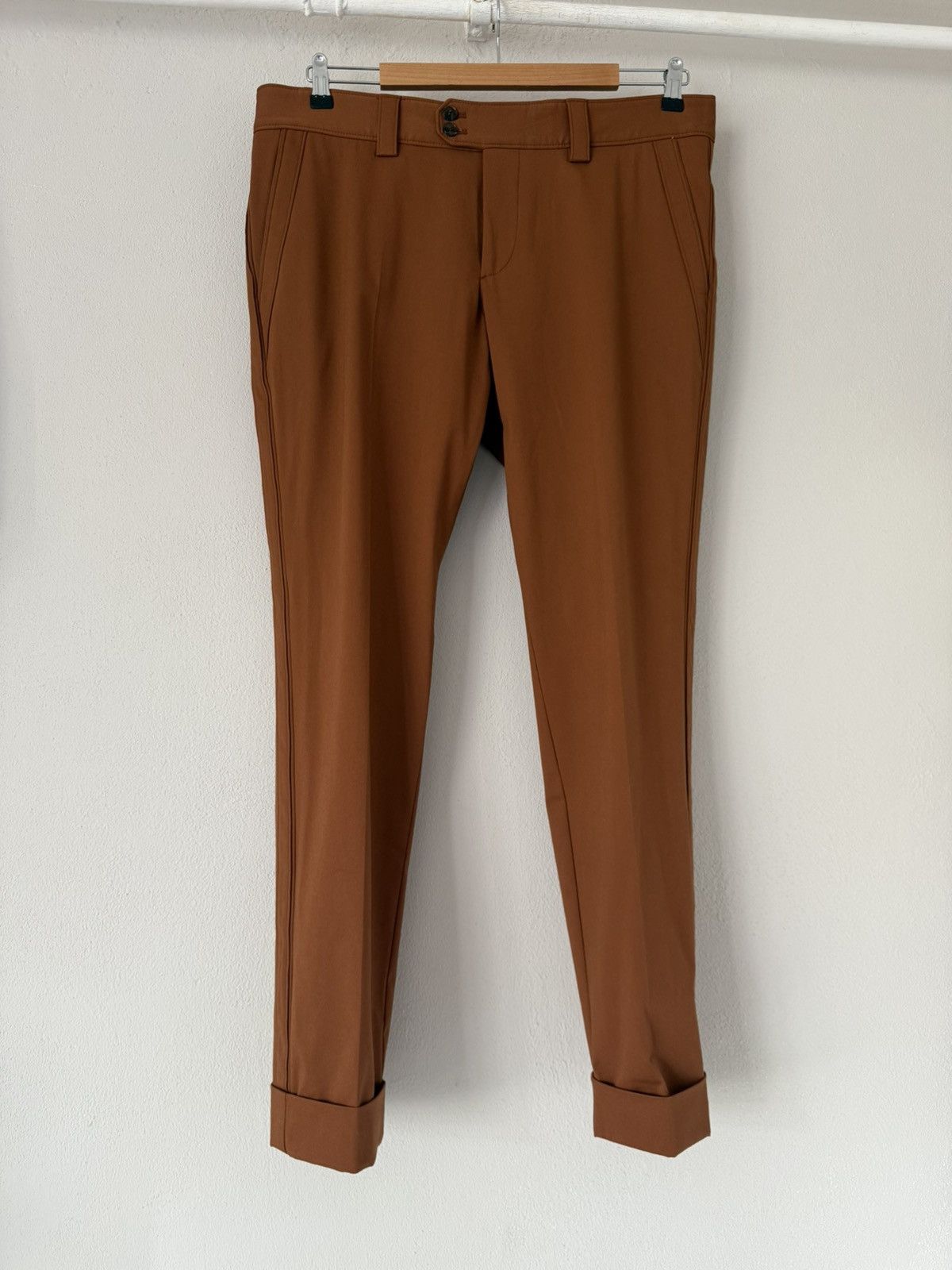 Gucci Rust-Toned Cotton Trousers with Flap Pockets Size US 36 / EU 52 - 1 Thumbnail