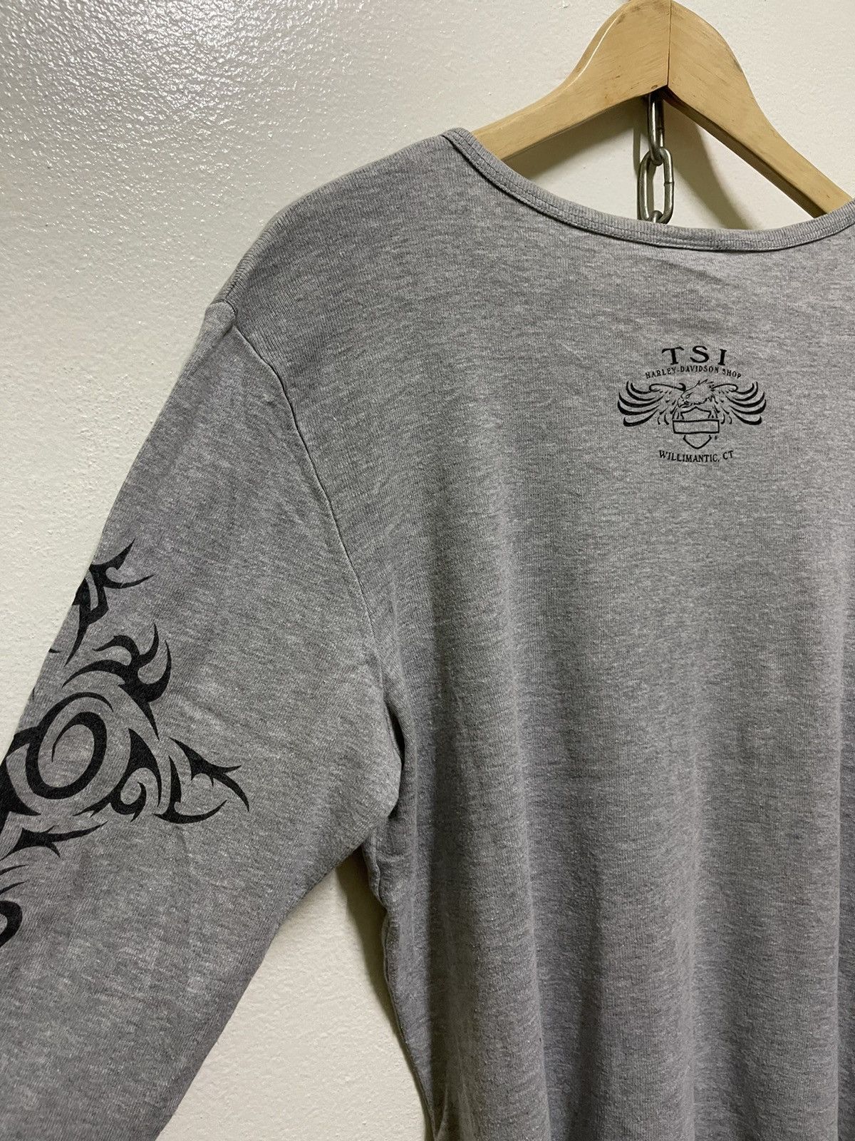 Harley Davidson × Vintage Harley Davidson Flame Sleeve Size XL / US 12-14 / IT 48-50 - 10 Thumbnail
