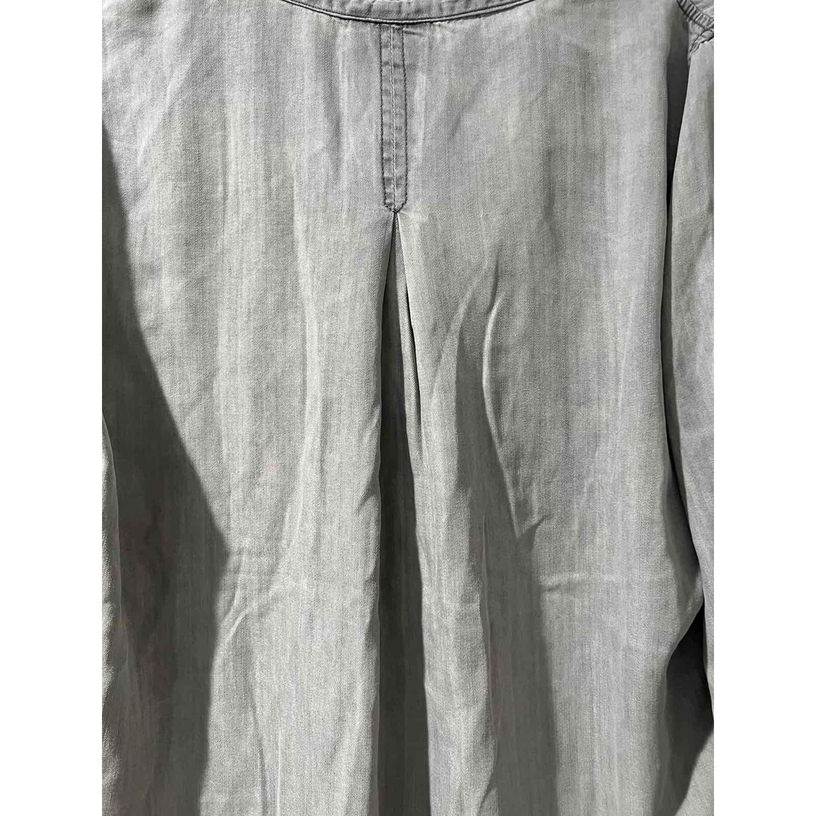 & Other Stories Hester & Orehard Split Neck Fringe Top Gray Size M A003288 Size M / US 6-8 / IT 42-44 - 14 Thumbnail