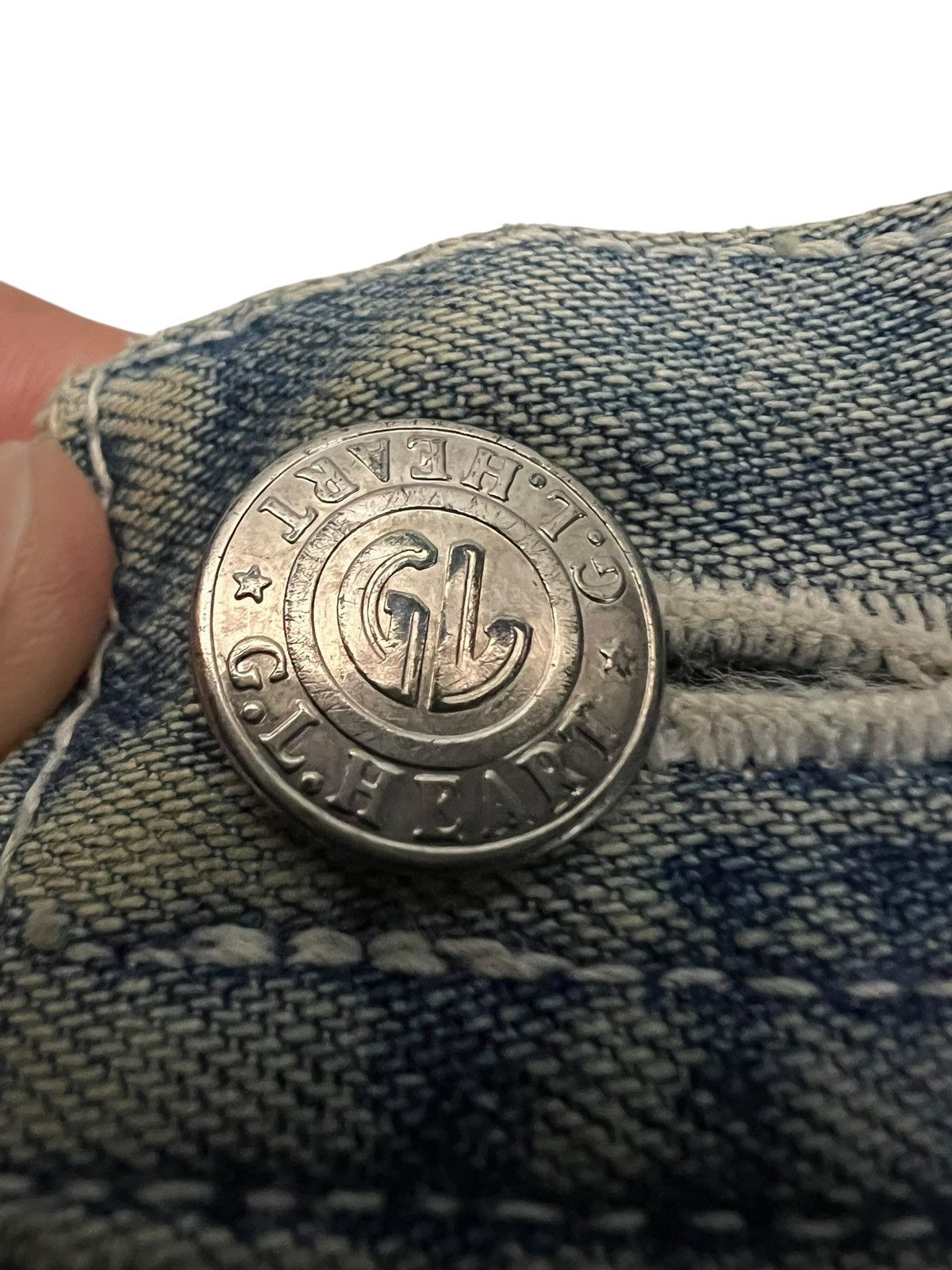 Japanese Brand Vintage Japanese Brand GL Heart Carpentar Mud Wash Jean Size US 31 - 9 Thumbnail