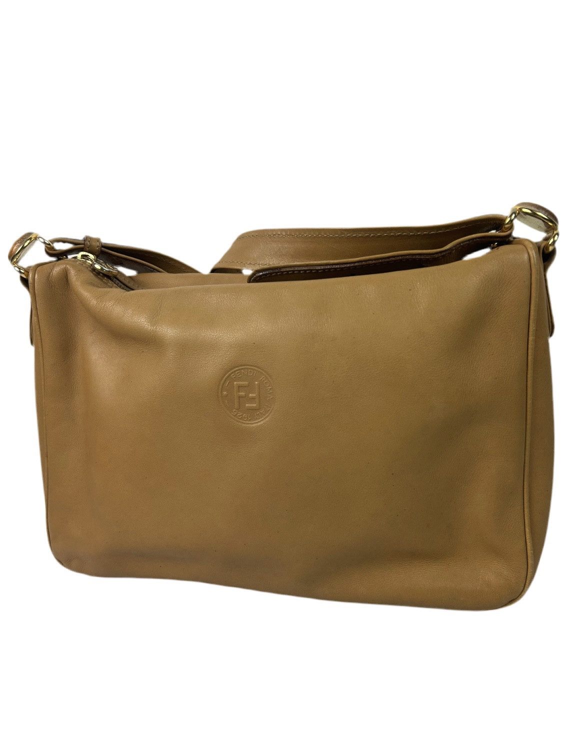 Fendi Fendi Brown Leather Crossbody Bag Size ONE SIZE - 1 Thumbnail