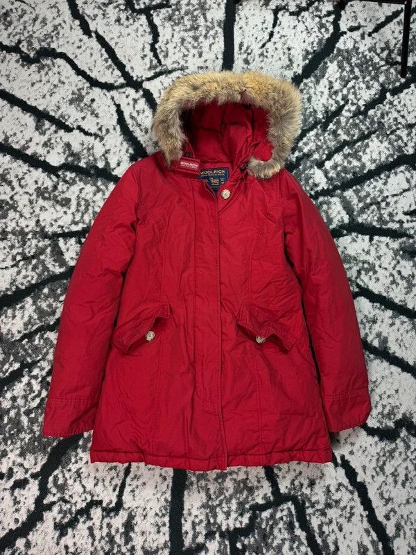Other Woolrich red M logo winter parka jacket Size M / US 6-8 / IT 42-44 - 1 Thumbnail