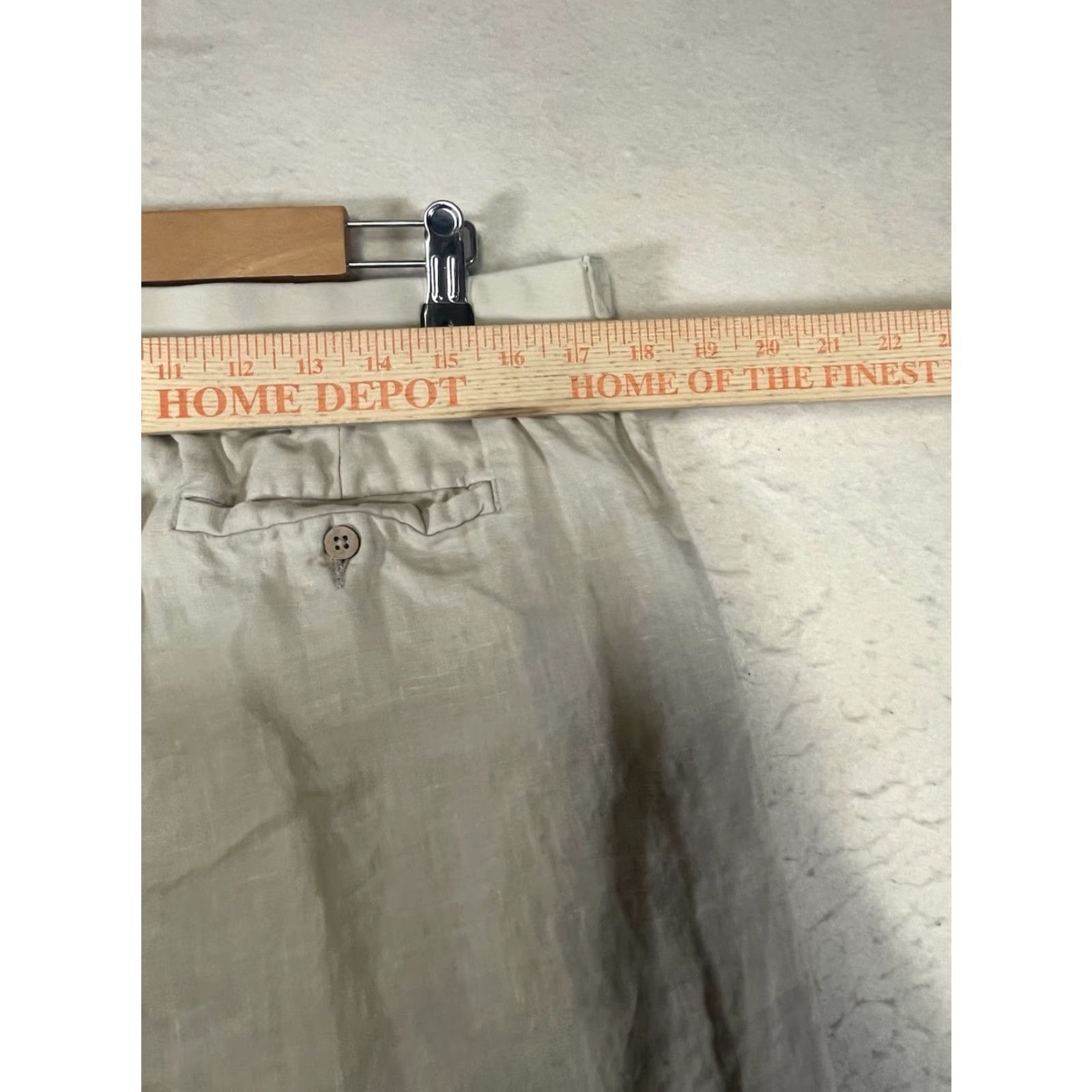 Rip Curl Ripcurl Beige Linen Women's L Drawstring Pants Joggers Relaxed Beach Casual Travel Size 36" / US 14 / IT 50 - 3 Thumbnail