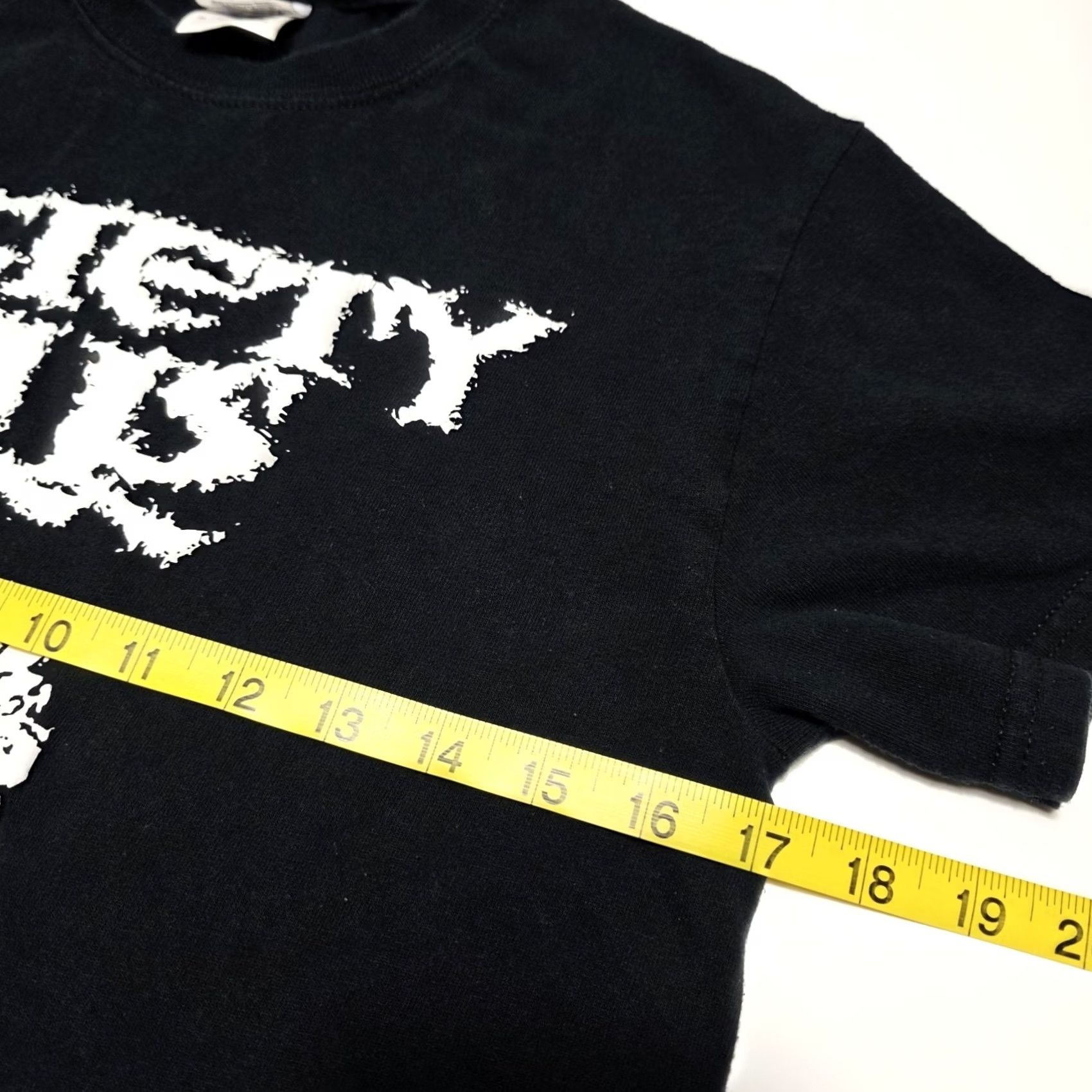 Gildan VINTAGE Society Kills Graphic T-Shirt Mens Size S Black Crew Neck Regular Cotton Graphic Print Band Size US S / EU 44-46 / 1 - 5 Thumbnail