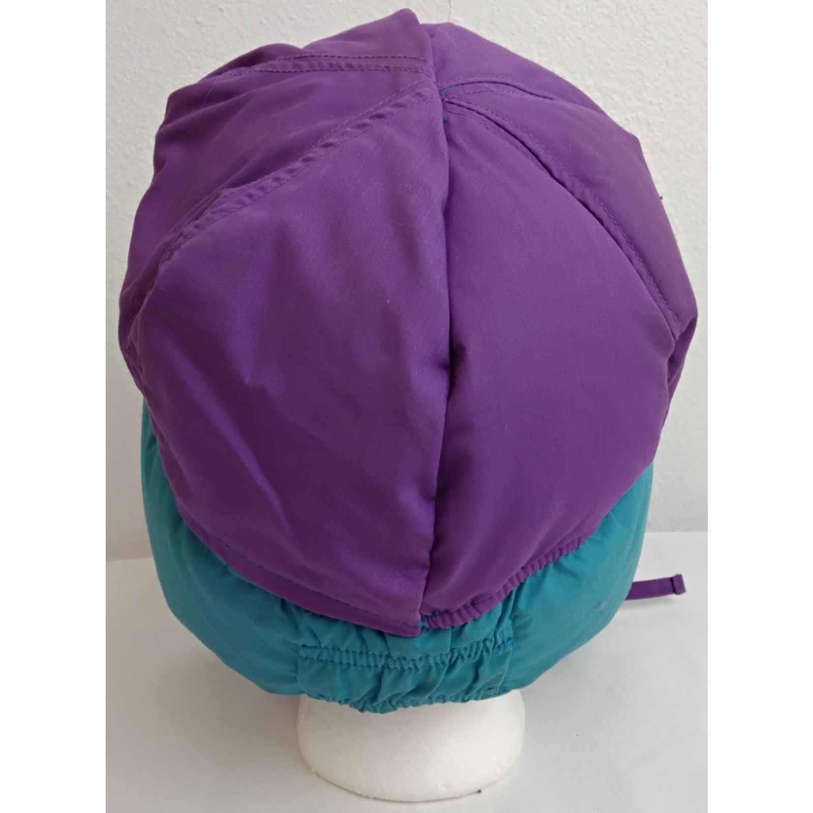 Other 1980s Down Trapper Hat Blue/Purple Reversible Ladies M Size ONE SIZE - 5 Thumbnail