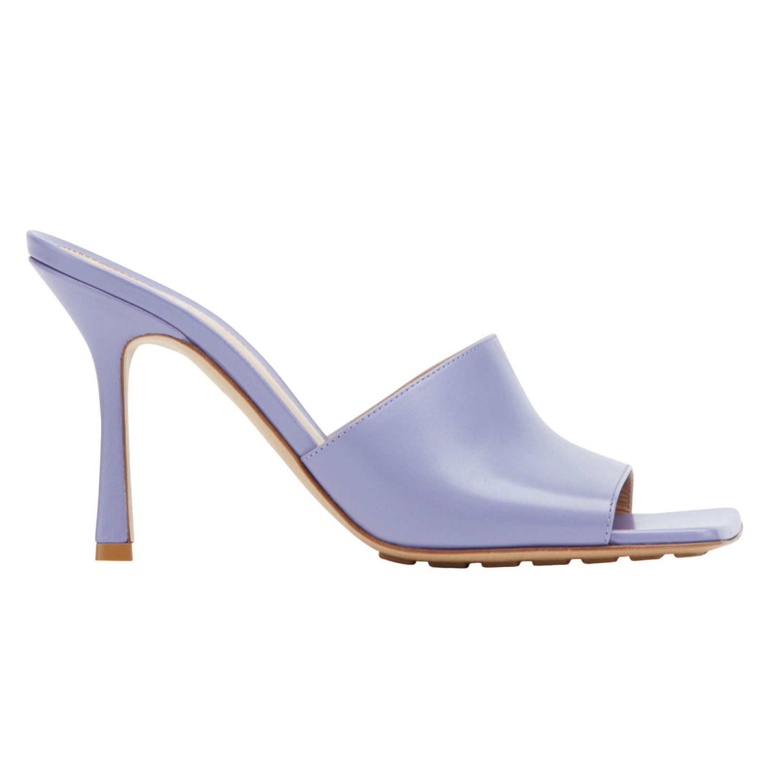 Bottega Veneta Stretch Square Toe Lavender Backless Sandal Heel Pump 37 Size US 7 / IT 37 - 1 Thumbnail