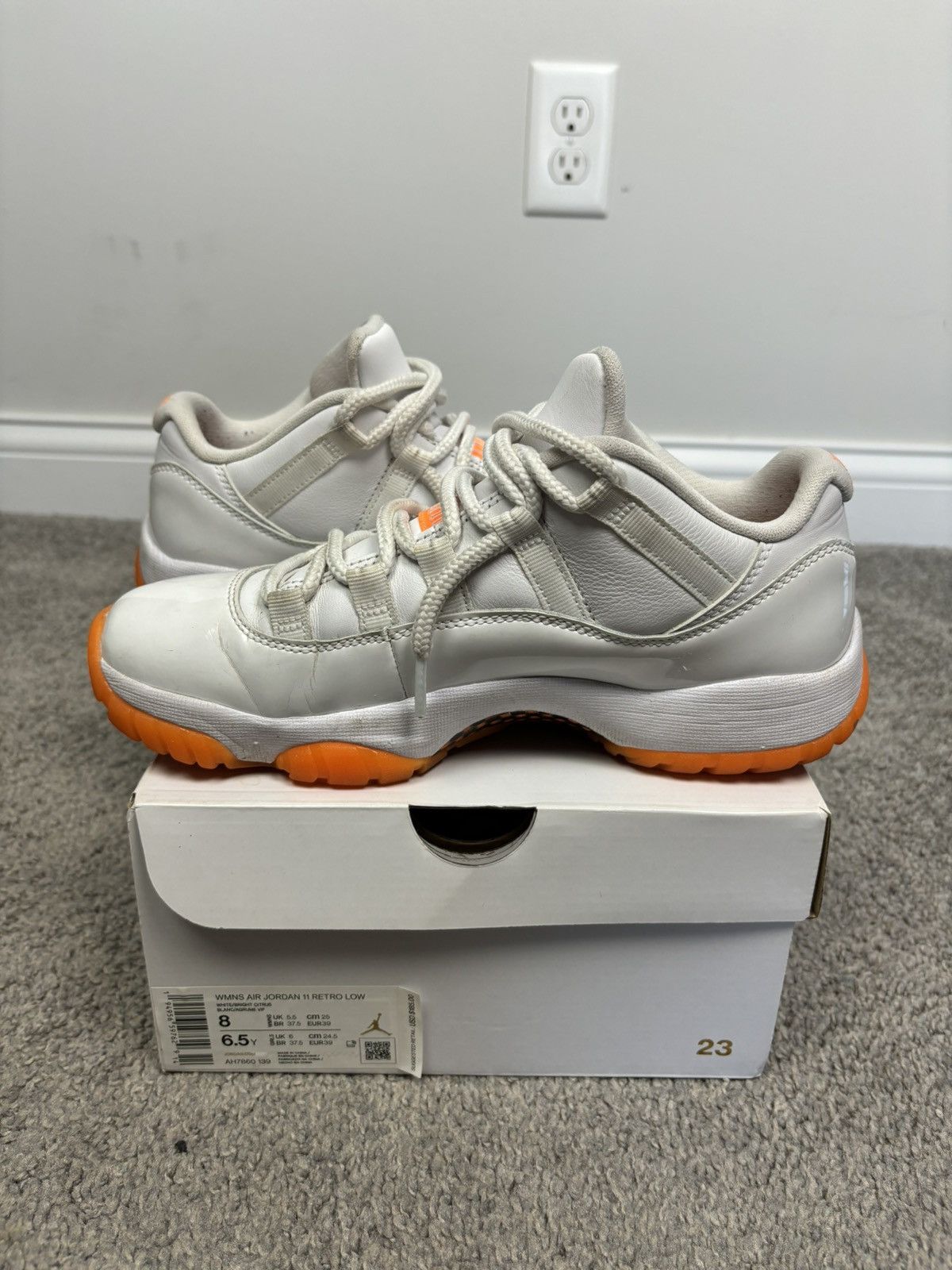 Jordan Brand Jordan 11 Retro Low Citrus (2021) (Women's) Size US 7 / EU 40 - 12 Thumbnail