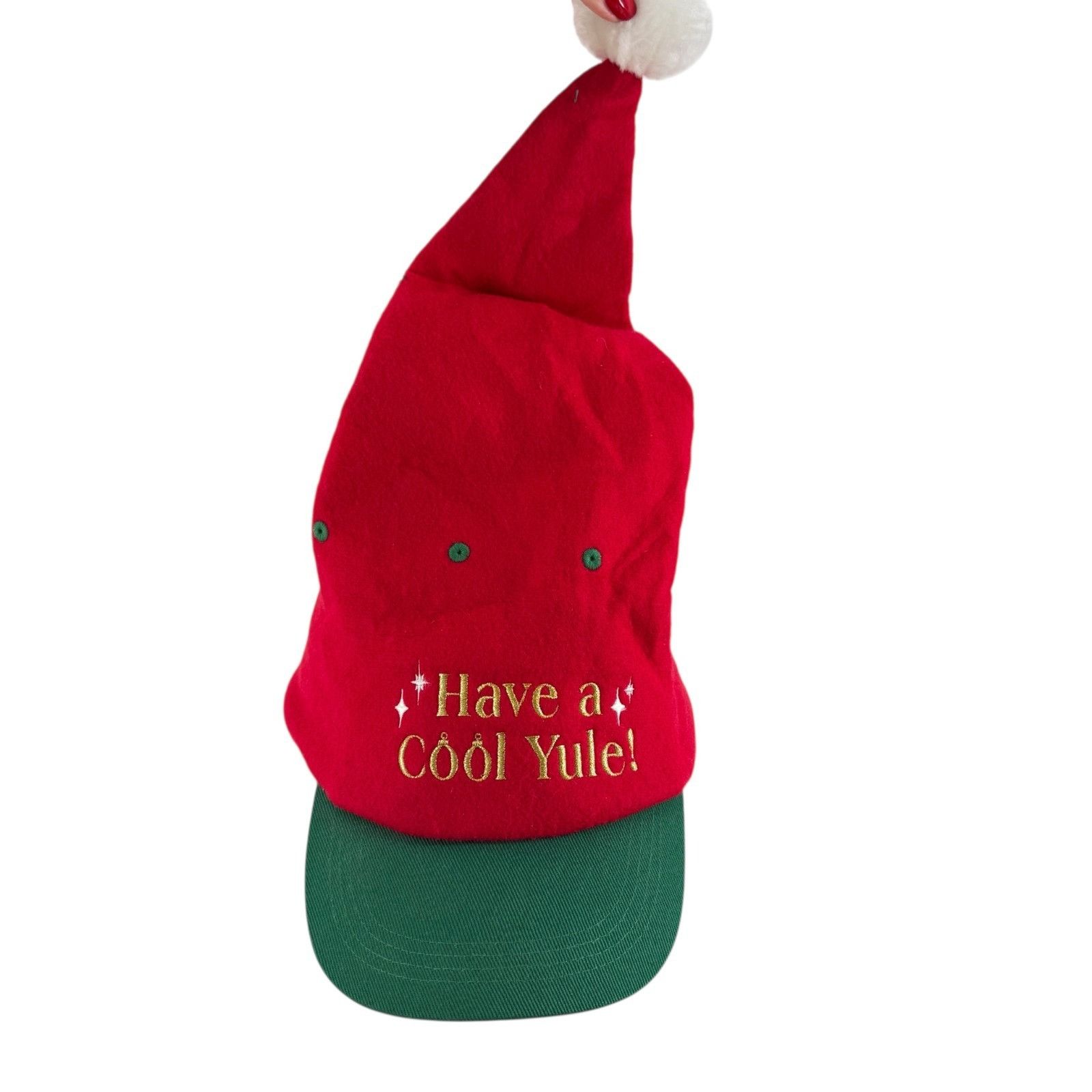 Other Prima Creations Have A Cool Yule Santa Elf Cap Christmas Red Size ONE SIZE - 5 Thumbnail