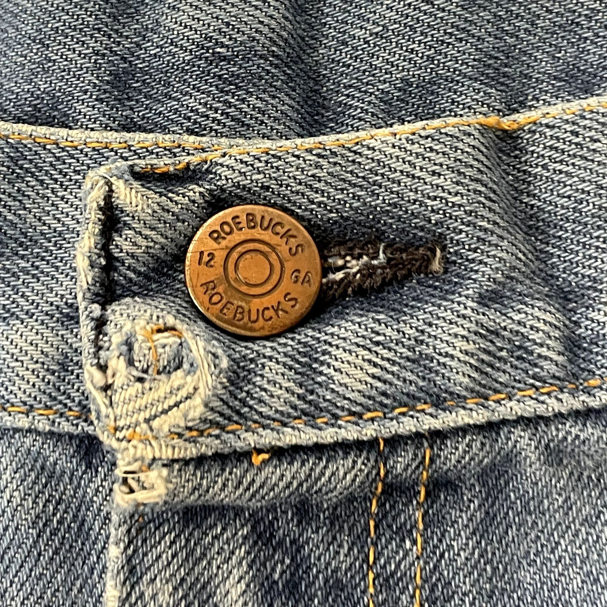 Sears Vtg Sears Roebucks DISTRESSED Blue Jeans Work Pants Size US 34 / EU 50 - 6 Thumbnail