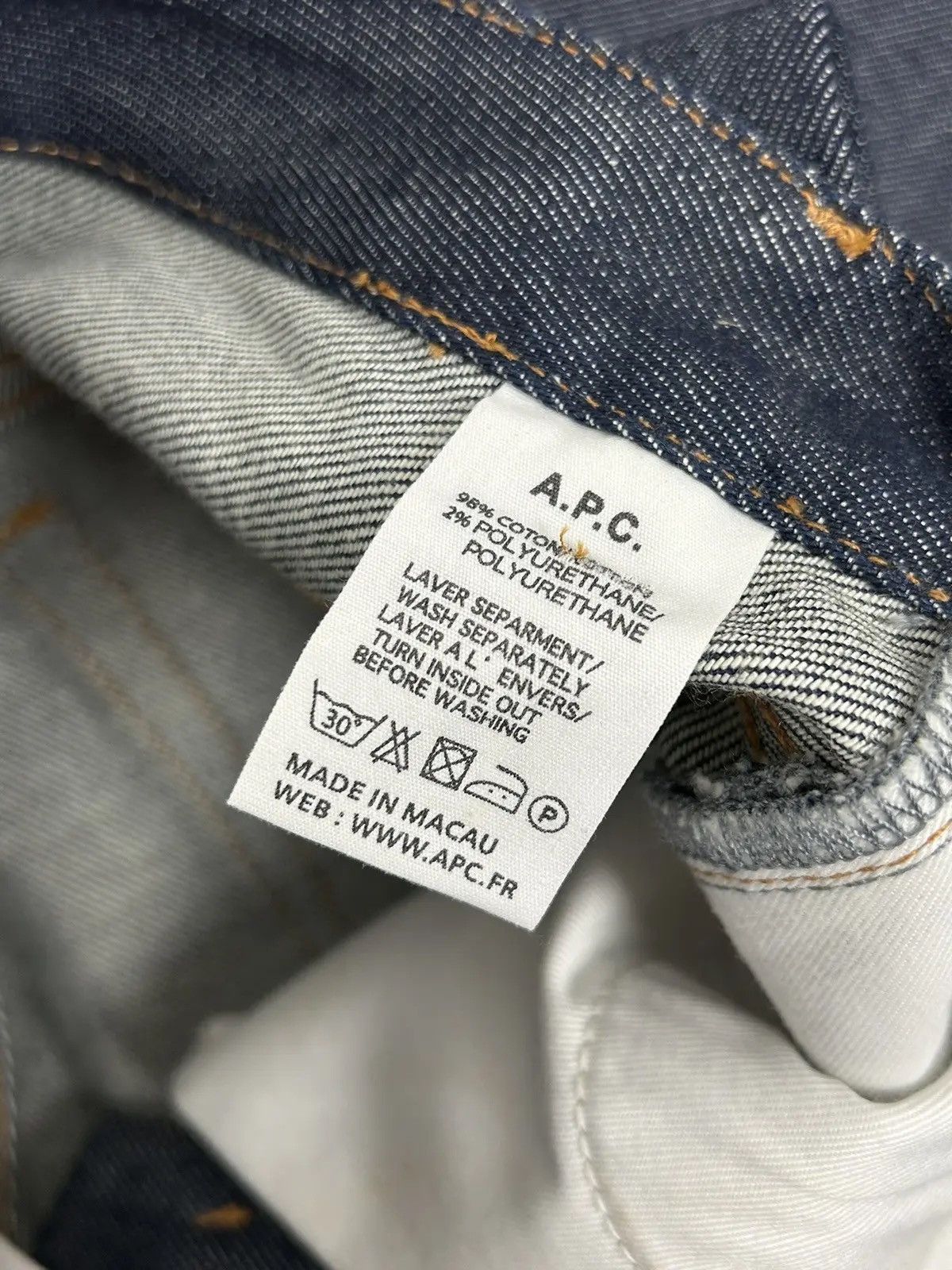 A.P.C. BNWT A.P.C. Jean Moulant Womens Jeans In Size 24 Size 24" / US 00 / IT 34 - 11 Thumbnail