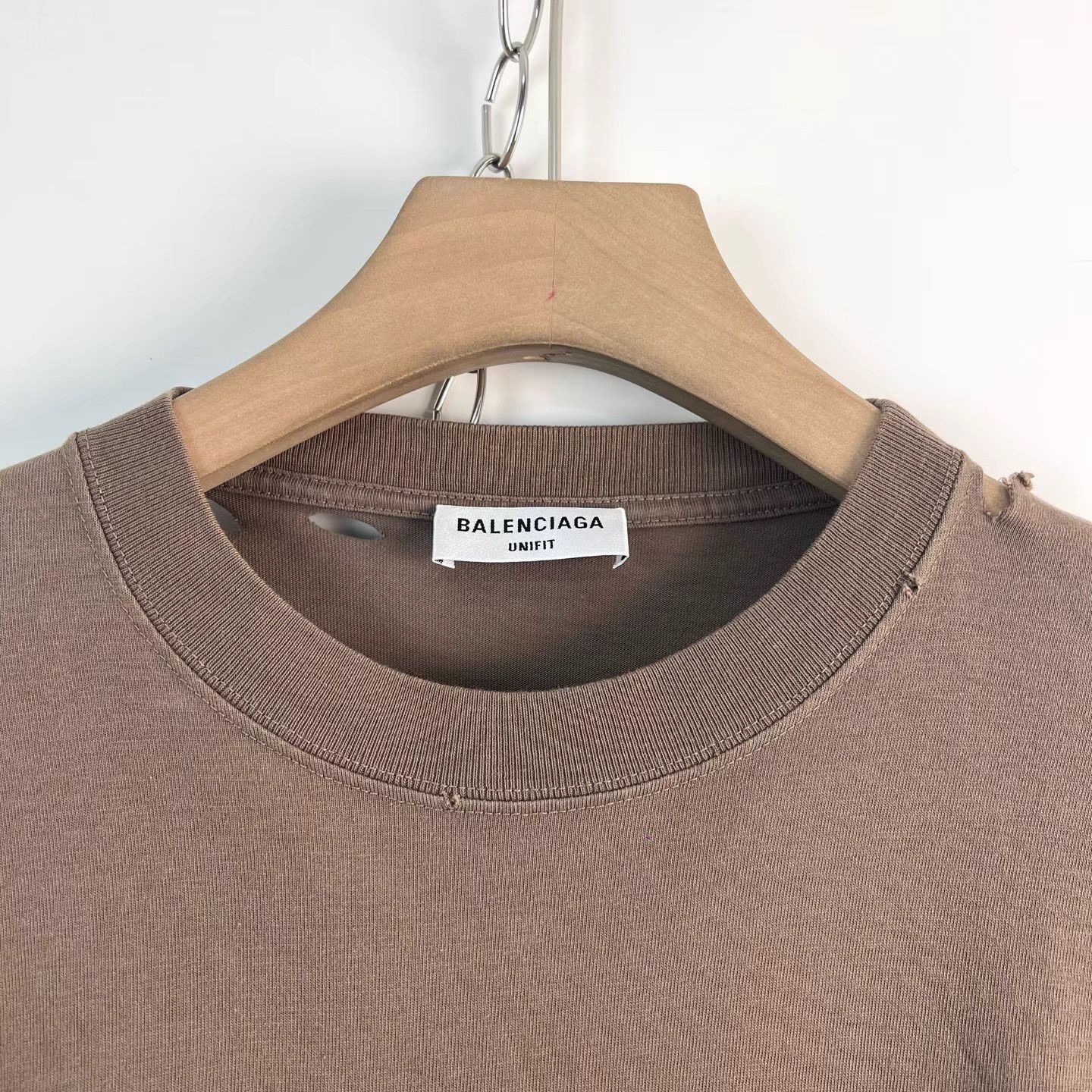 Balenciaga Balenciaga Distressed Logo Print Crew Neck T-Shirt K12 Size US XS / EU 42 / 0 - 3 Thumbnail