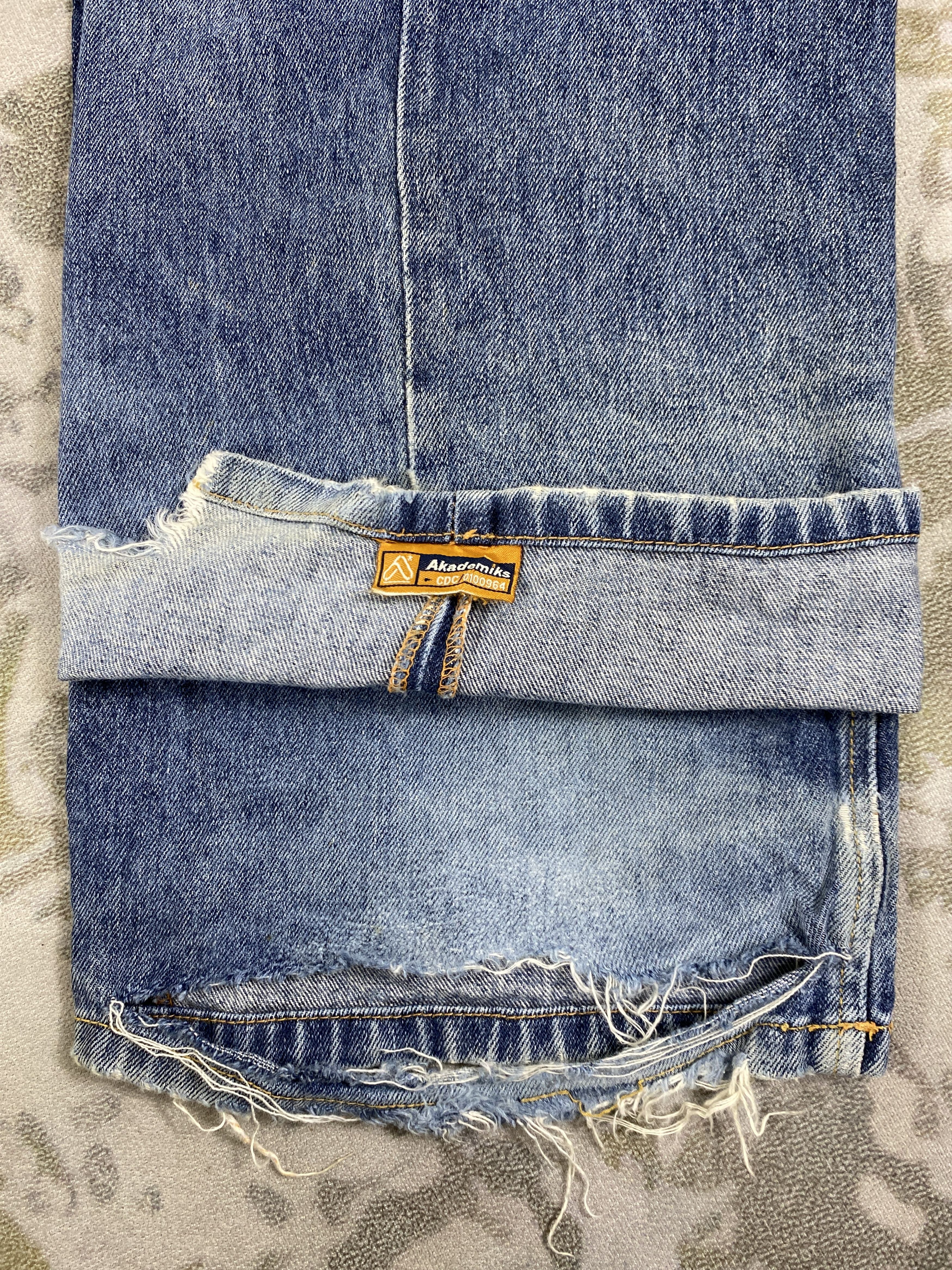 Akademiks Akademiks Distressed Blue Baggy Jeans 36x30 Denim- JN3810 Size US 36 / EU 52 - 13 Thumbnail