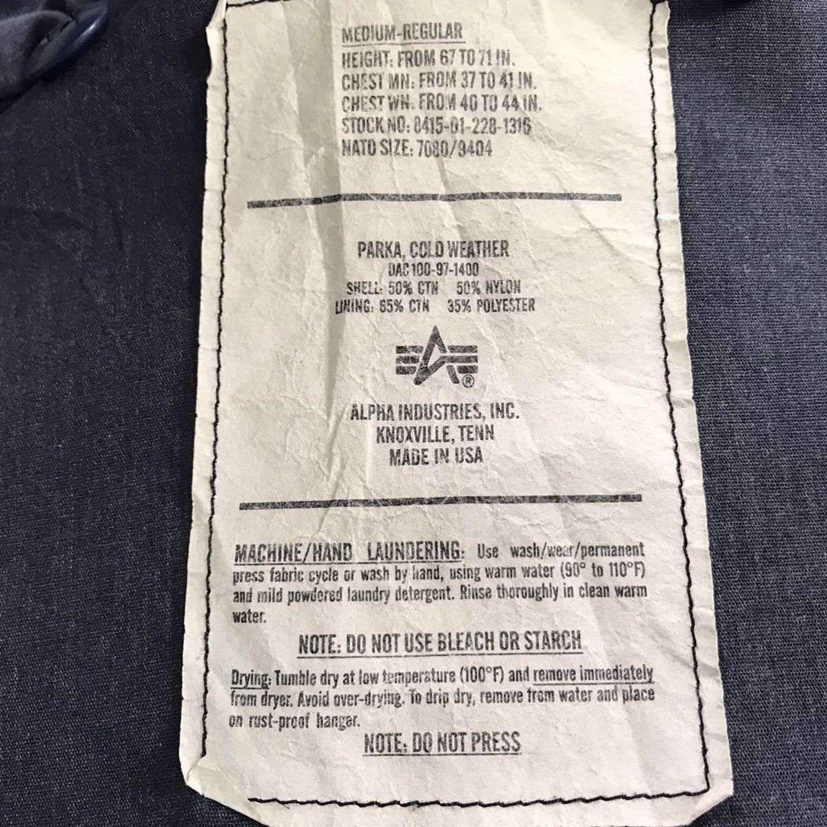 Alpha Industries Vtg Alpha Industries parka cold weather jacket made in USA Size US M / EU 48-50 / 2 - 4 Thumbnail