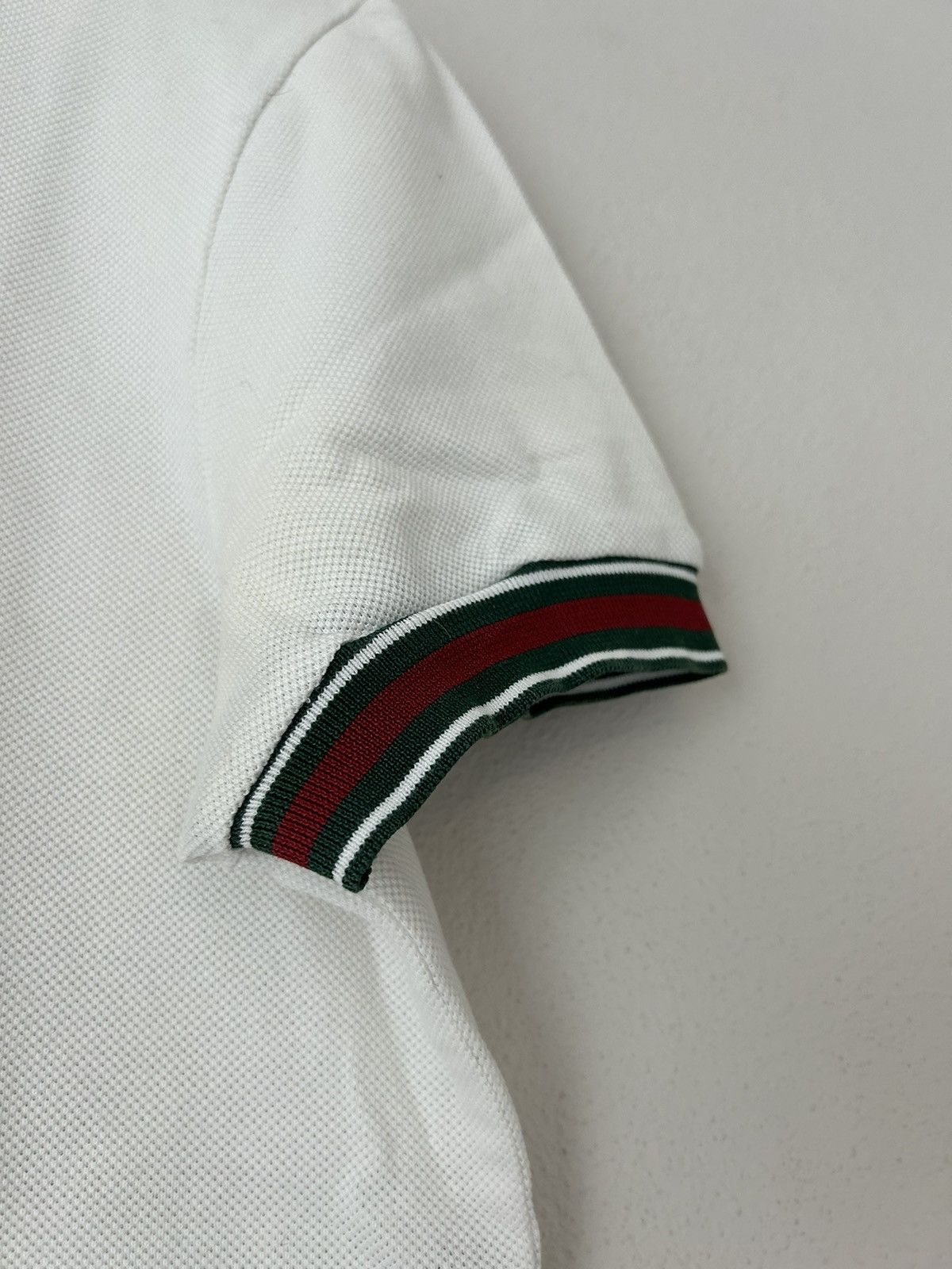 Gucci White Web Polo Size US S / EU 44-46 / 1 - 6 Thumbnail