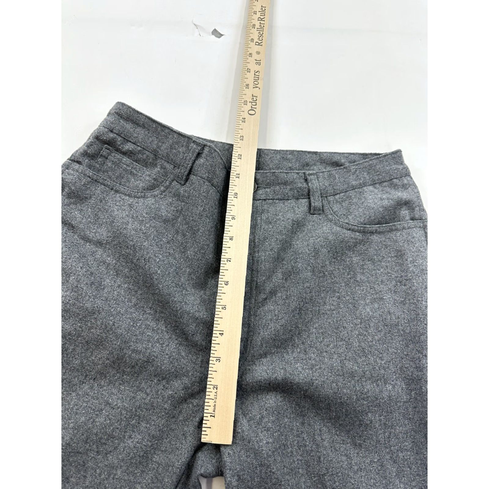 Liz Claiborne VINTAGE Liz Claiborne Wool Blend Pants Womens 30 Gray tagged 14 Dress Pants Women's 30 Gray Liz Claiborne Wool Blend Pants Size 30" / US 8 / IT 44 - 5 Thumbnail