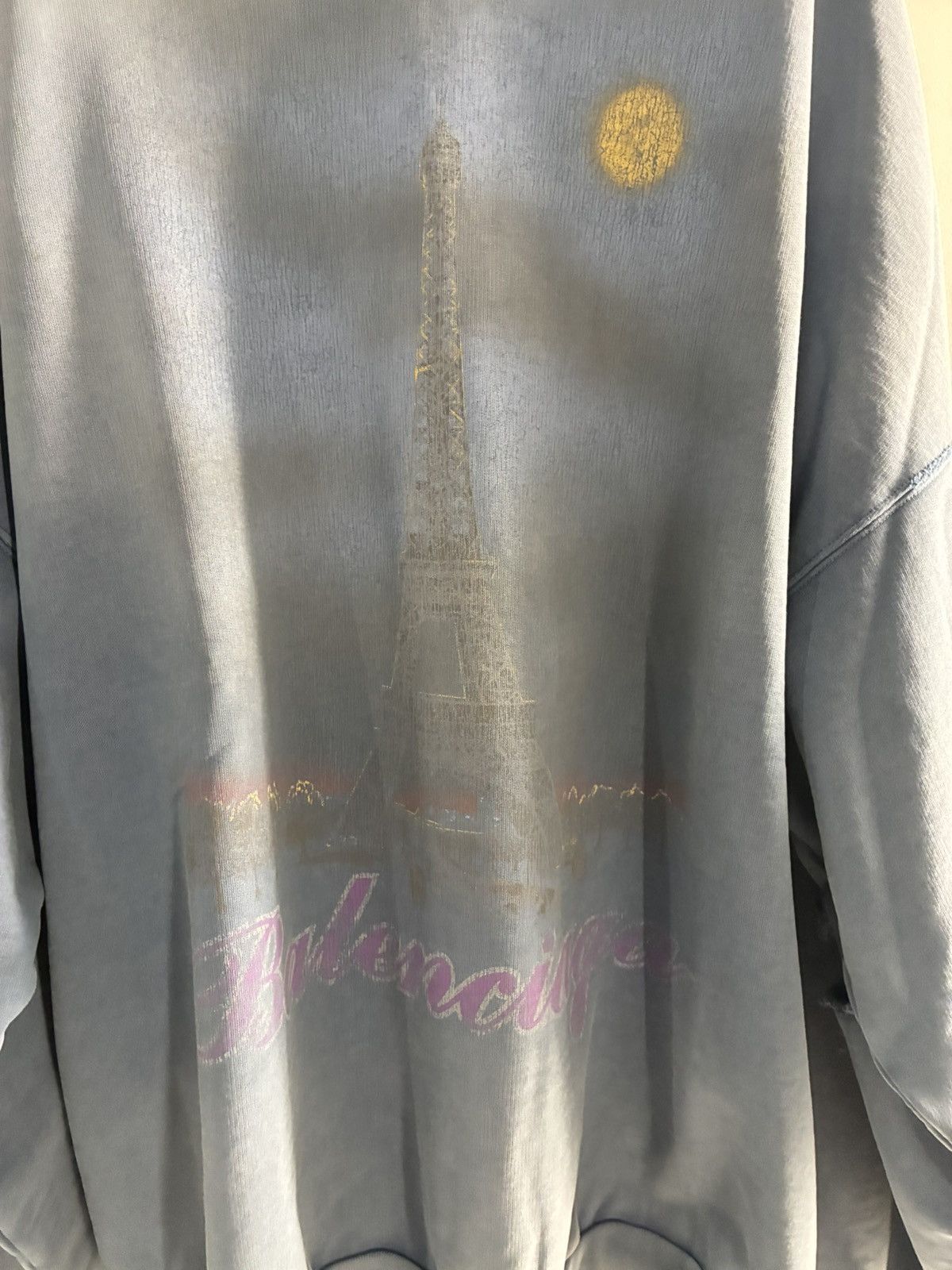 Balenciaga BALENCIAGA Washed Paris Oversized Hoodie Size US S / EU 44-46 / 1 - 2 Thumbnail